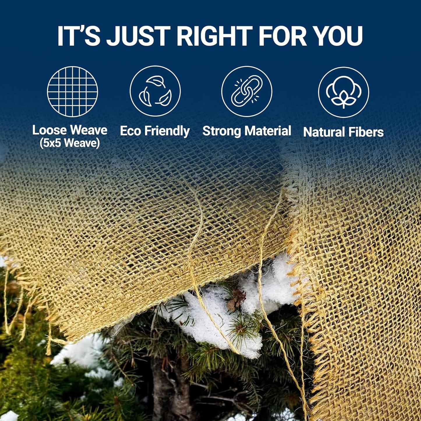 Natural Burlap All Season 40 Inches x 100 Feet