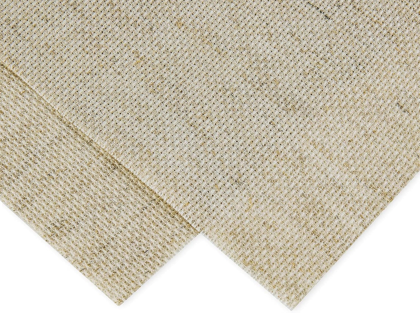 Aida Cloth Big Size 14 Count, Natural Oatmeal Cross Stitch Fabric, 60 inch by 36 inch (60 inch by 1 Yard)