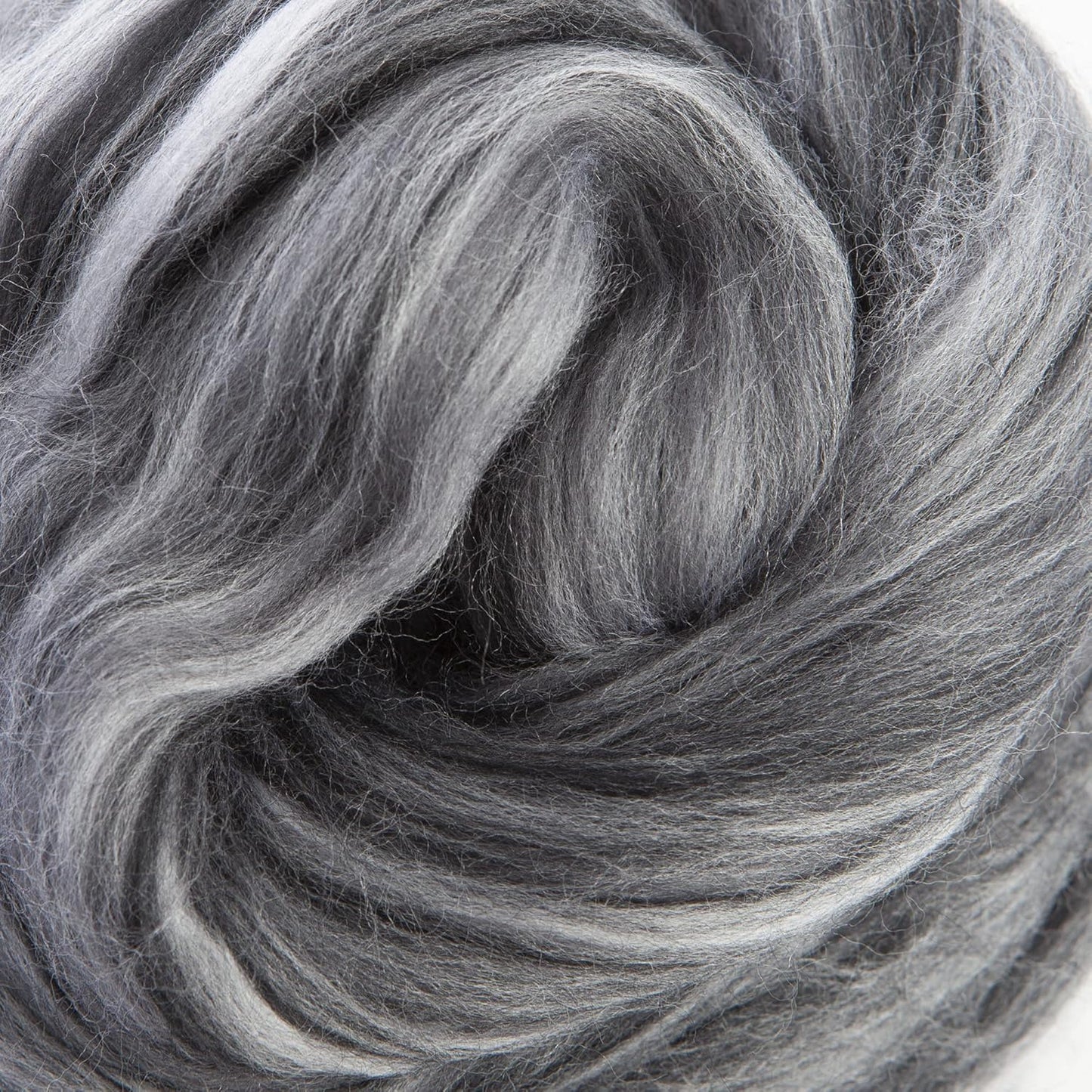 Desert Breeze Distributing – 100% Natural Merino Wool Roving, Wool for Spinning, Tapestry Yarn, Needle Felting, Wet Felting, Big Yarn Roving, 19 Micron, 70mm Staple Length, 8 OZ Size, Color Orca