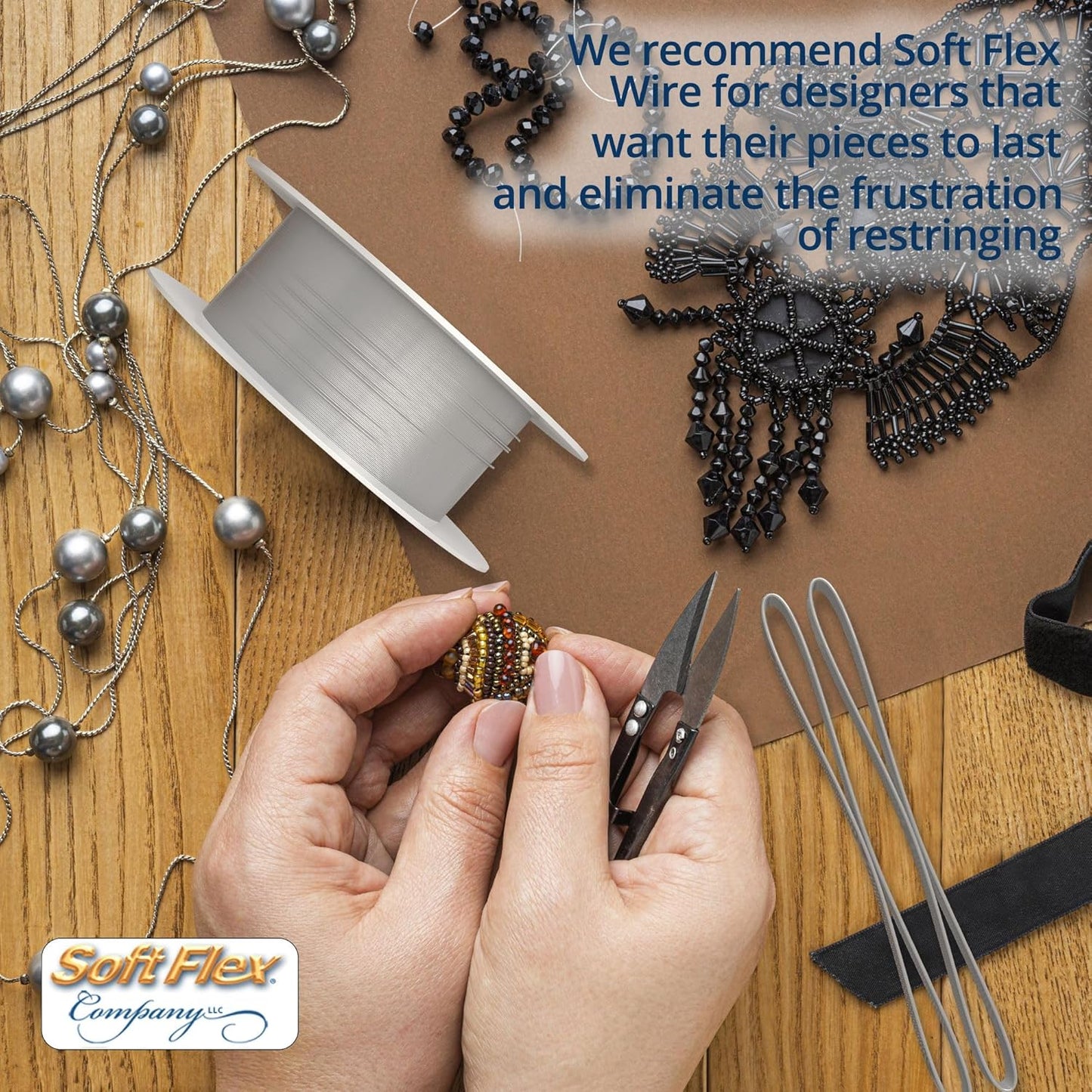 Soft Flex 49 Strand Beading Wire - Heavy 0.24 Diameter - 10 Feet Nylon Design Wire