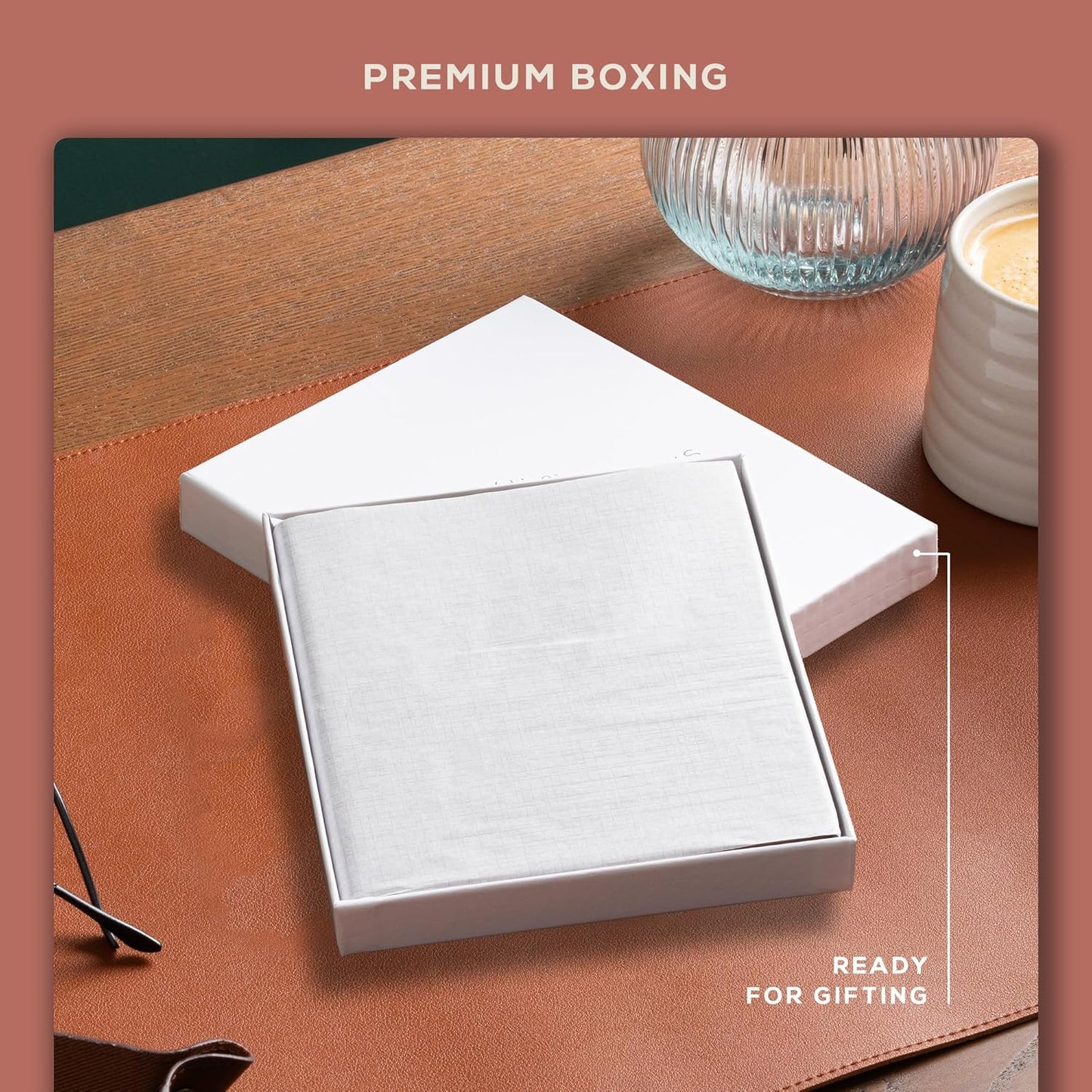 Beechmore Books Square Sketchbook – 8x8 Premium Vegan Leather Bound Large Sketch Book Hardcover with 156 Thick 160gsm Perforated Ivory Pages, Blank Sketch Pad, Gift Boxed Back Pocket, Ribbon Bookmark