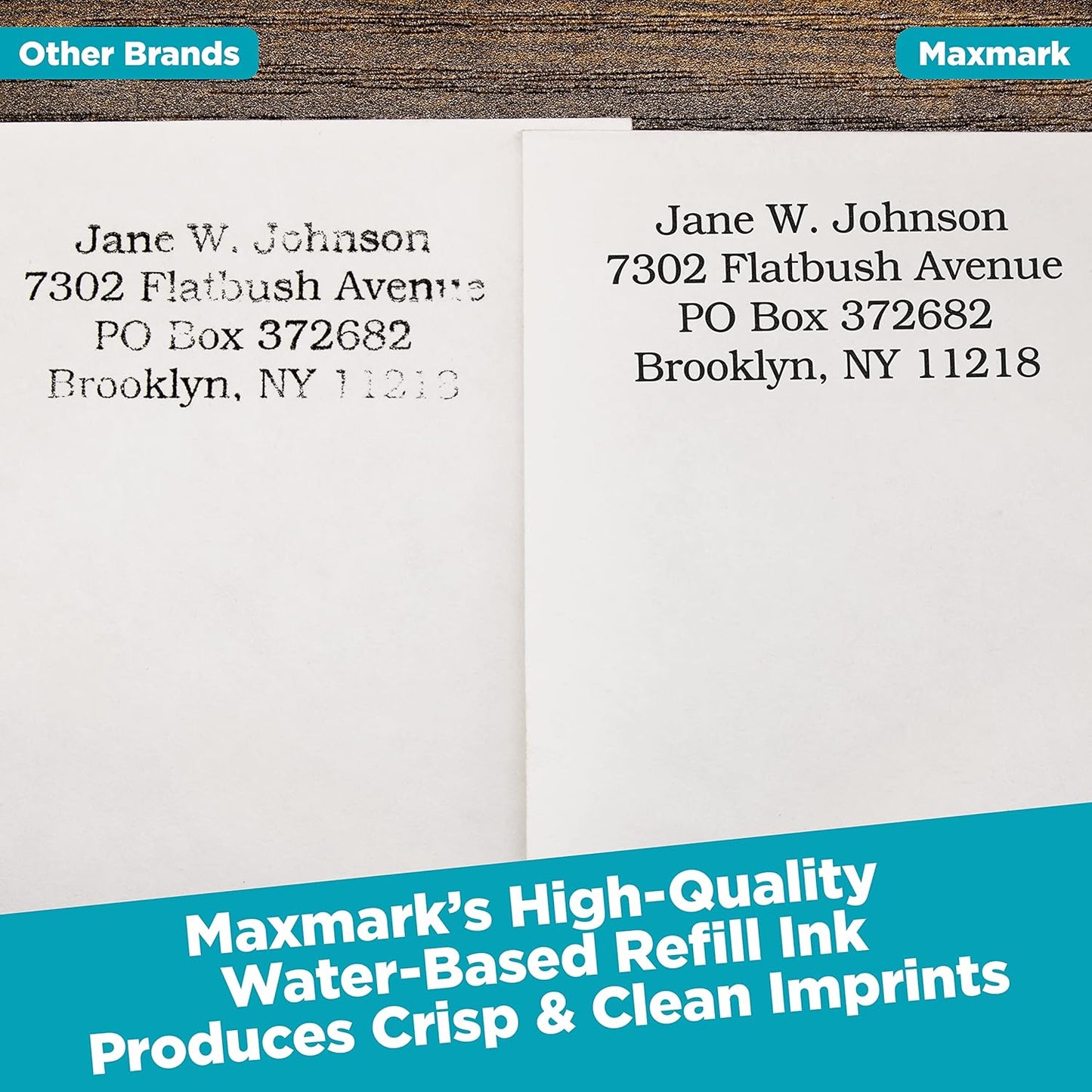 MaxMark Premium Refill Ink for self Inking Stamps and Stamp Pads, Light Blue Color - 2 oz.