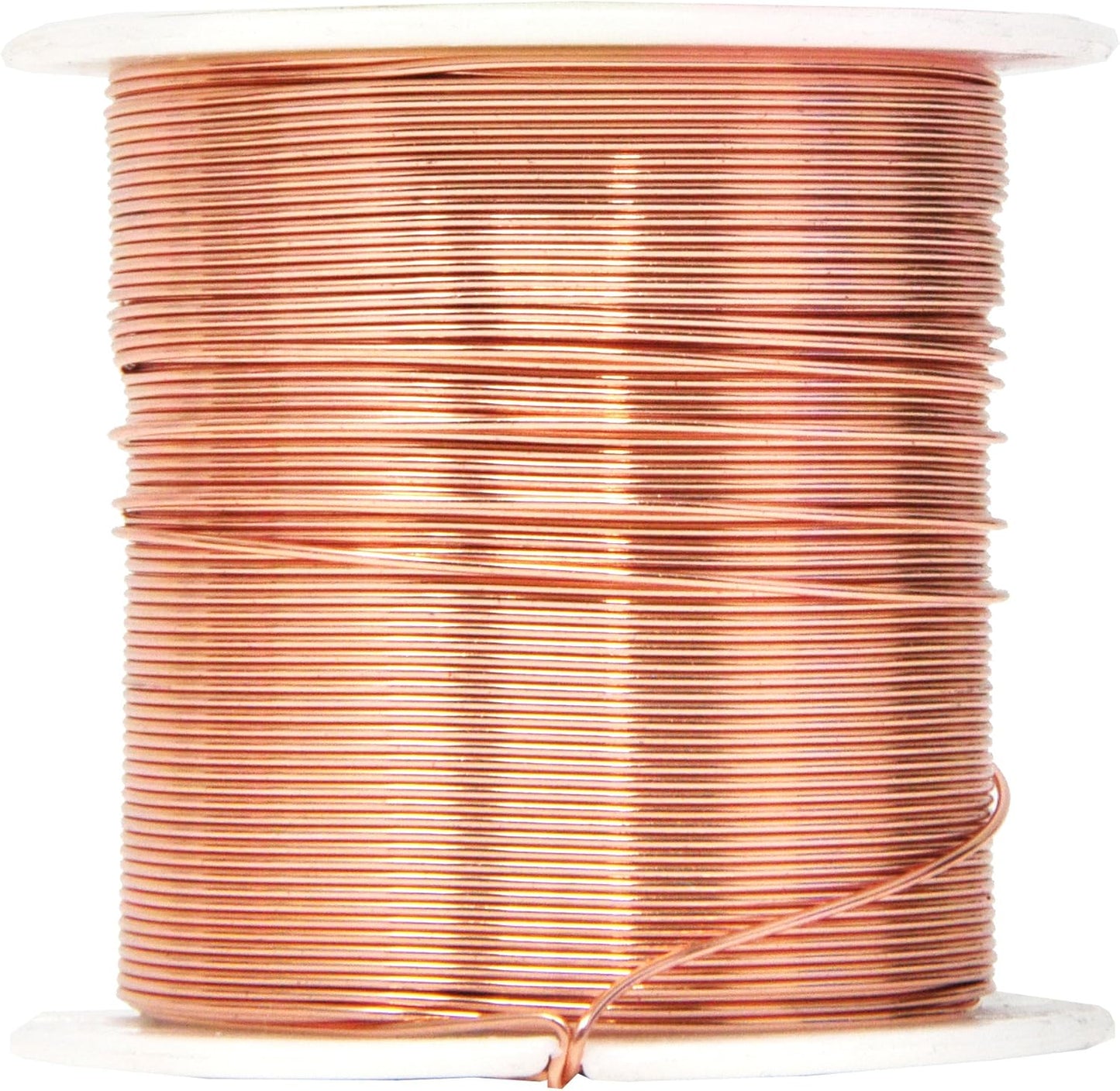 Mandala Crafts 22 Gauge Anodized Aluminum Craft Wire for Jewelry Making - 450 FT Colored Flexible Silver Copper Tone Wire - Bendable for Bonsai Armature Crafting Sculpting