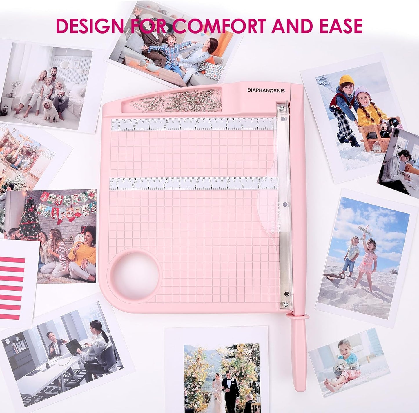 12" Guillotine Paper Cutter,Paper Trimmer Accurate Cutting with with Safety Protection and Blade Lock,12 Sheets Capacity, Perfect for Cardstock, Cardboard, Photos, Vinyl, Crafts,Scrapbooking