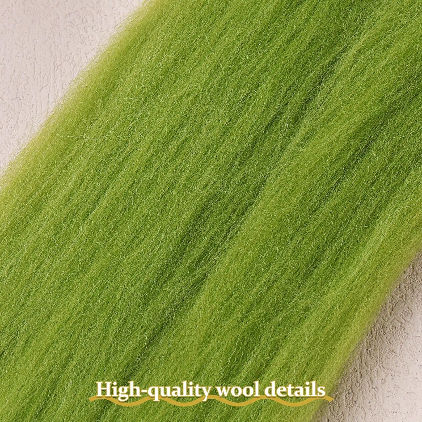 QMNNMA Wool Roving Bulk, 14.1oz Needle Felting Wool, Super Wool Chunky Yarn for Needle Felting, Hand Spinning, Felting, Blending, Weaving and DIY Craft (400g)