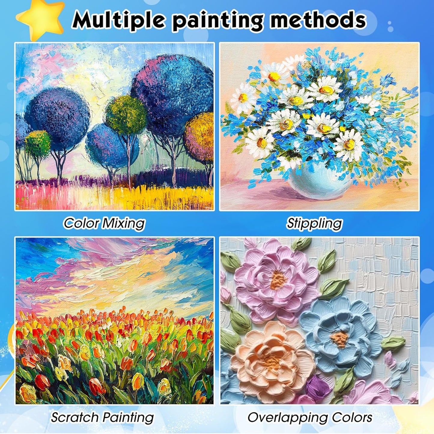 Geyoga 36 Pcs Soft Oil Pastels Bulk Artists Oil Crayons Single Color Creamy Pastels for Art Painting Drawing Blending for Back to School First Day of School Kids Students Artists(Black)