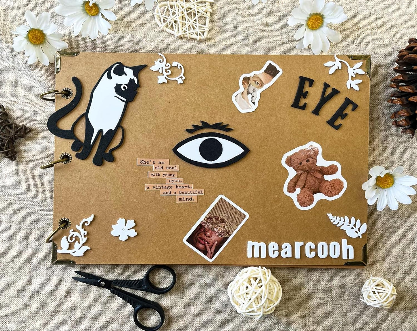 MEARCOOH 20-Pack Self Adhesive Foam Sheets, White 2mm Sticky Eva Foam Paper 6x9 Inch for 3D Crafts Cardmaking Classroom Scrapbooking