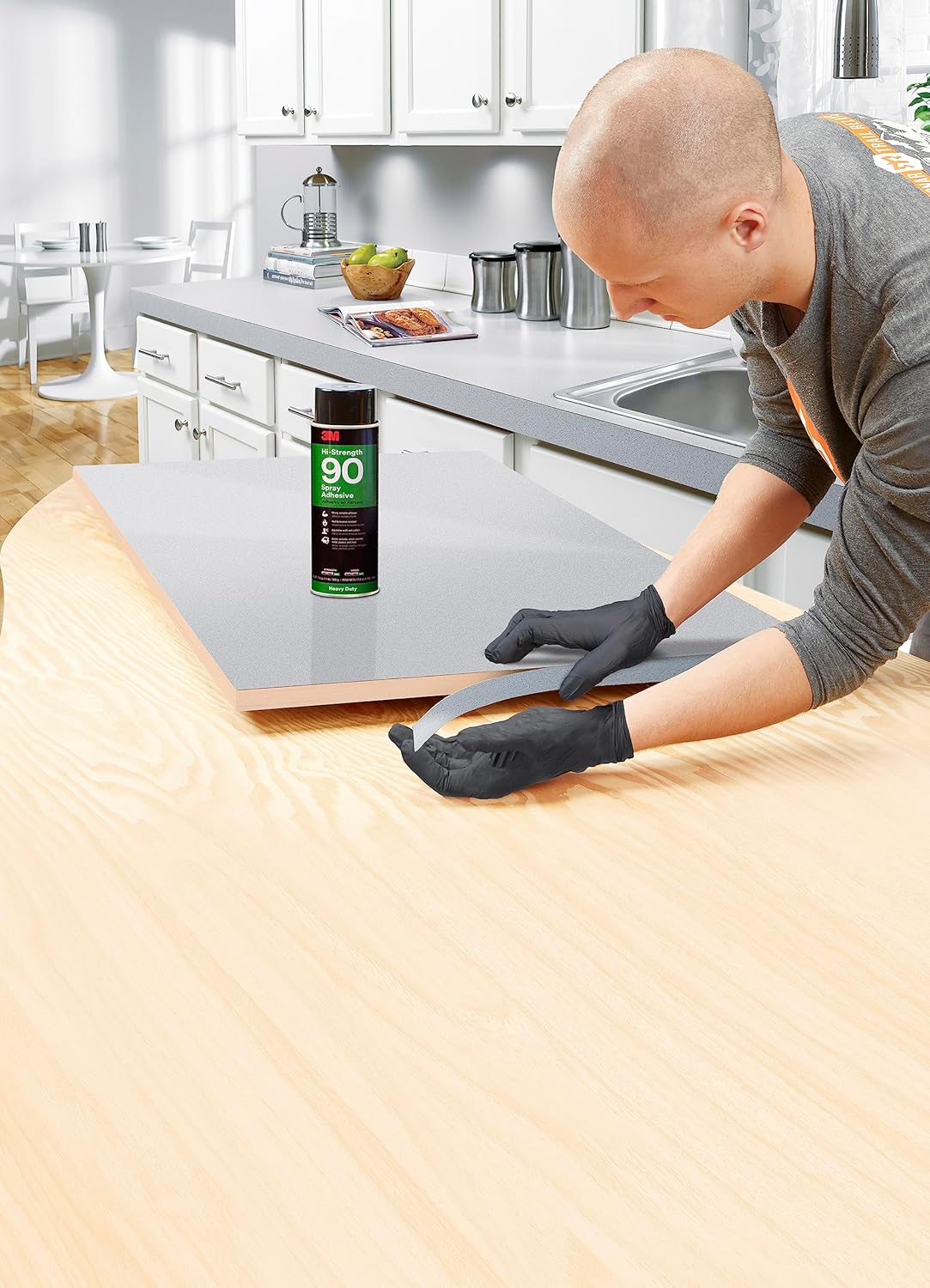 3M Super 77 Multipurpose Permanent Spray Adhesive Glue, Paper, Cardboard, Fabric, Plastic, Metal, Wood, Net Wt 13.44 oz (Pack of 2)