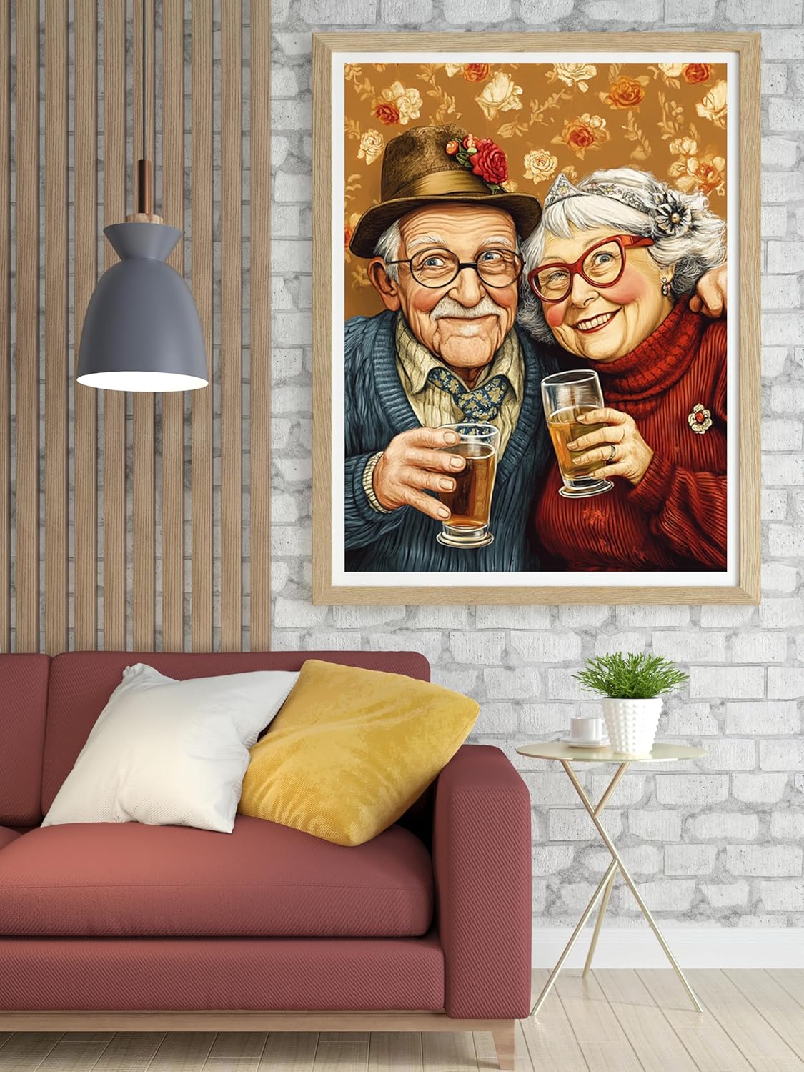 Moohue 14ct Counted Stamped Cross Stitch Kits for Adults Couple Printed Cross Stitch Patterns Art Crafts Cross Stitch Supplies (Couple)