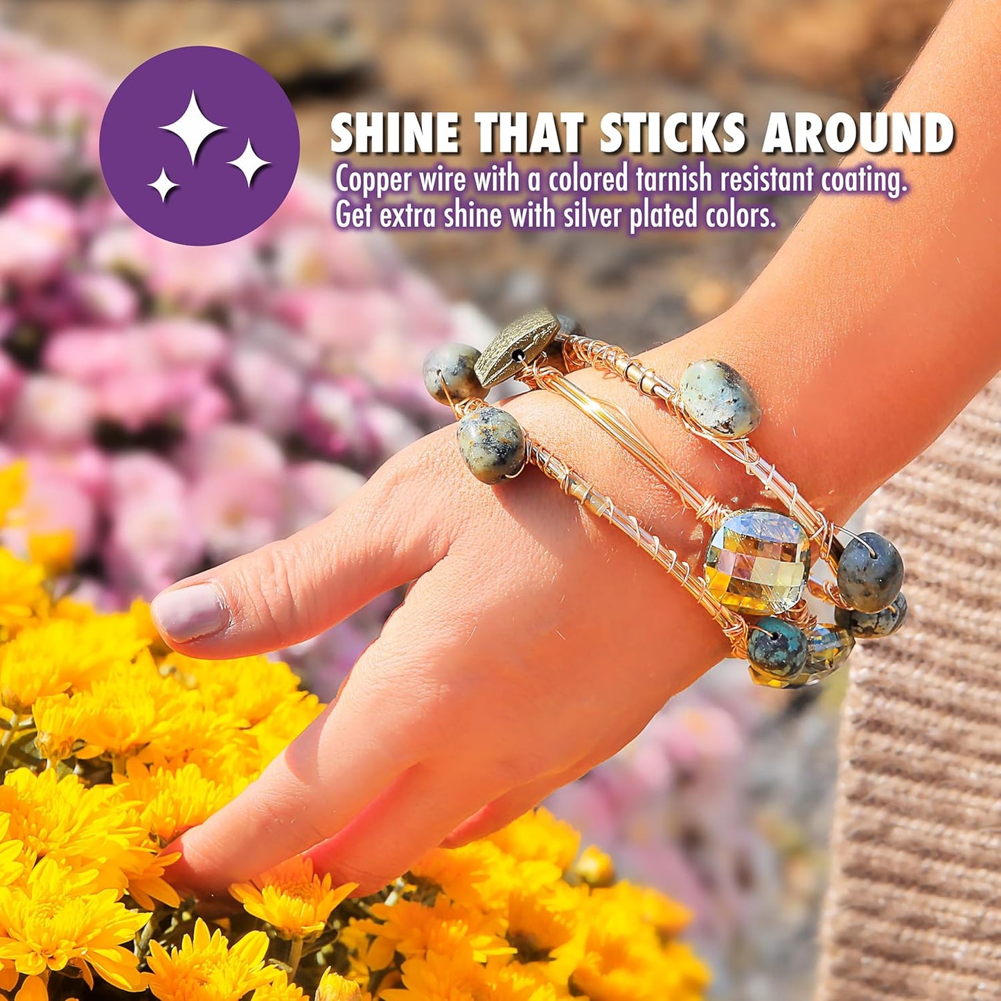 Artistic Wire, 14 Gauge Tarnish Resistant Brass Craft Wire, 25 ft