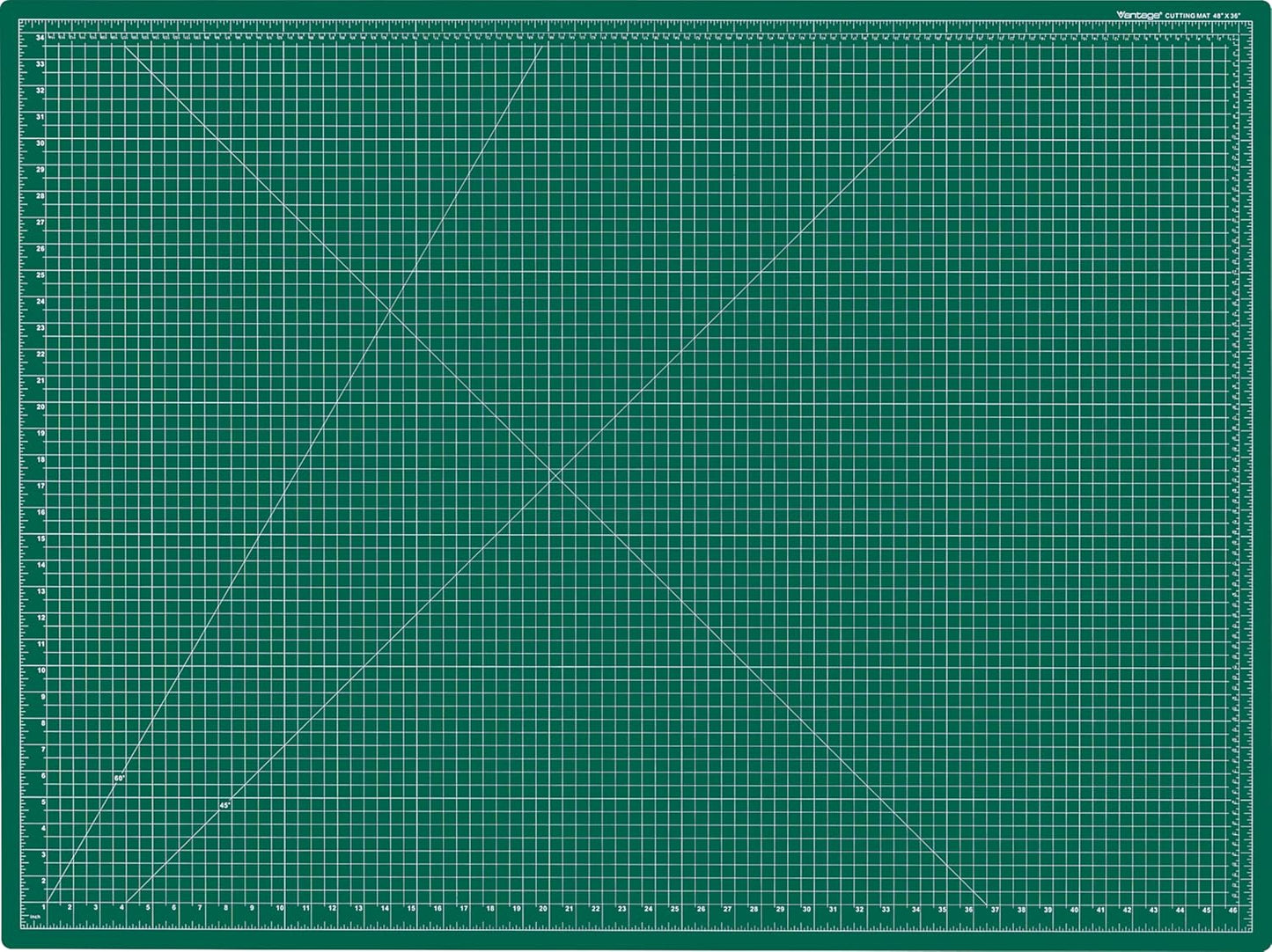 Dahle Vantage 10474 Premium Self-Healing Cutting Mat, 36"x48", 1/2" Grid, 5 Layers for Max Healing, Perfect for Crafts & Sewing, Green