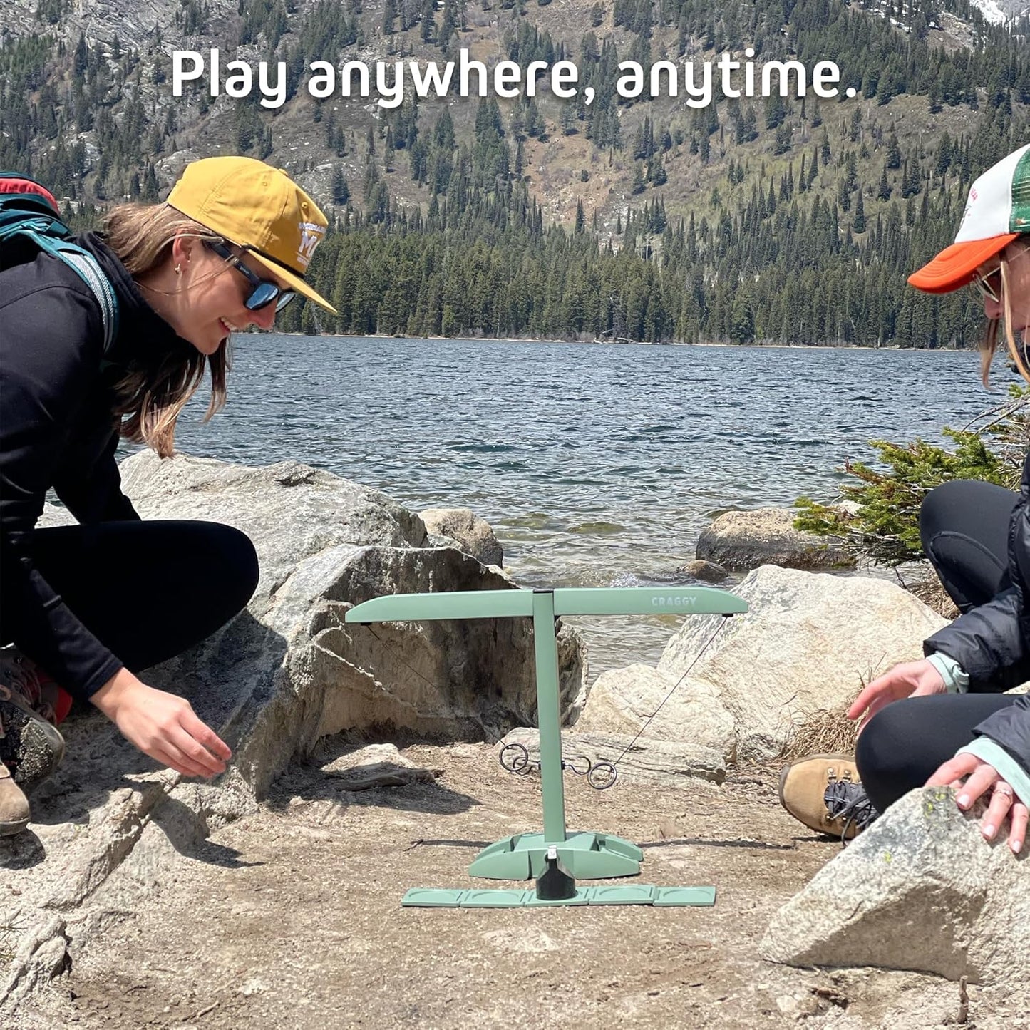 Craggy Games Ring Toss & Shot Ladder Game Hooks XPLR - Portable Aluminum Hook and Ring for Indoor/Outdoor Games - Family Game Night, Party Games, Travel, Multiplayer for Ages 12+