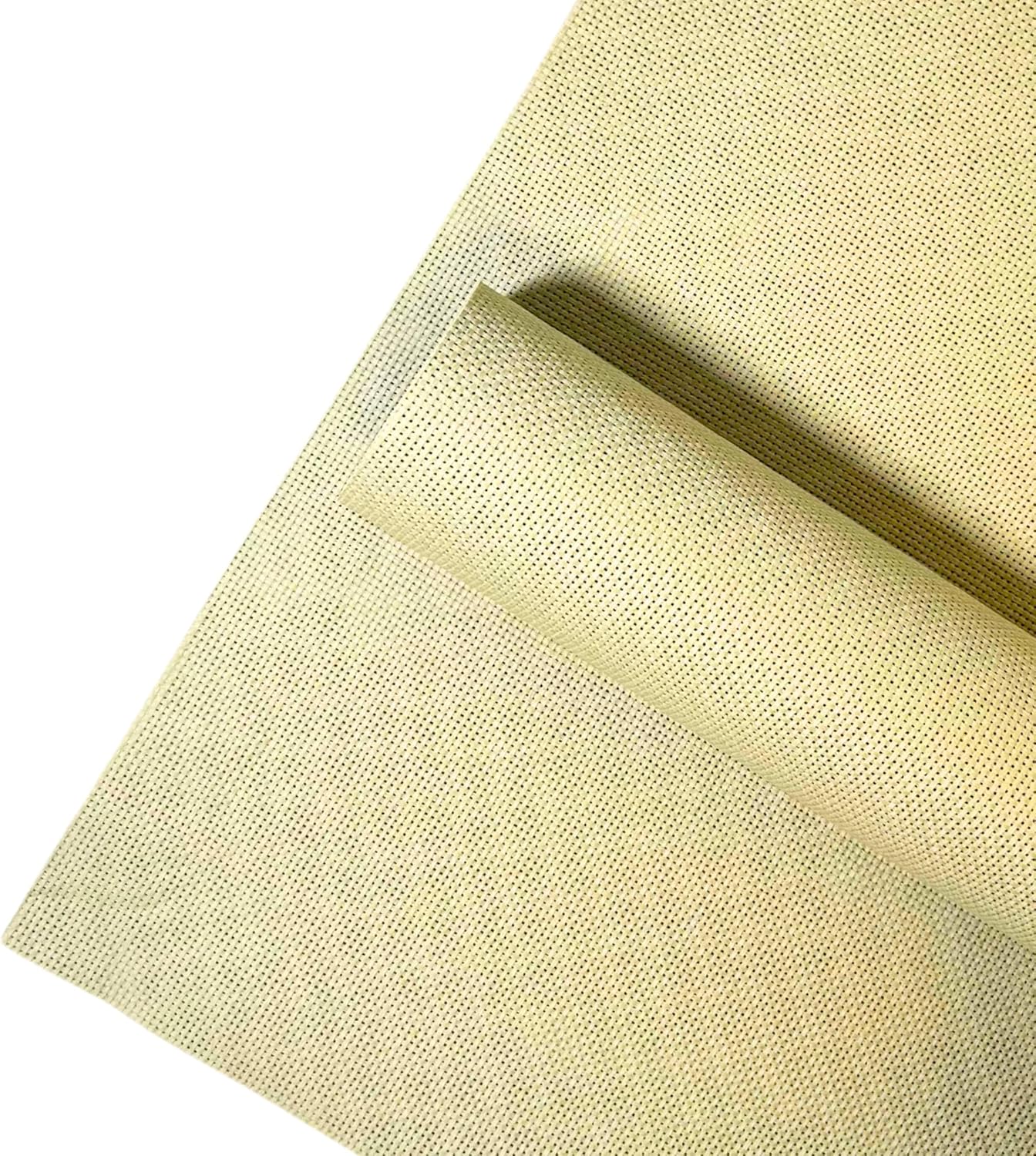 2 Sheets of Tan 11 Count Aida Cloth – 21 x 21 Inch Pre-Cut Fabric Squares – Cross Stitch Fabric – 100% Cotton – Ideal for Needlework & Embroidery – The Knotty Unicorn