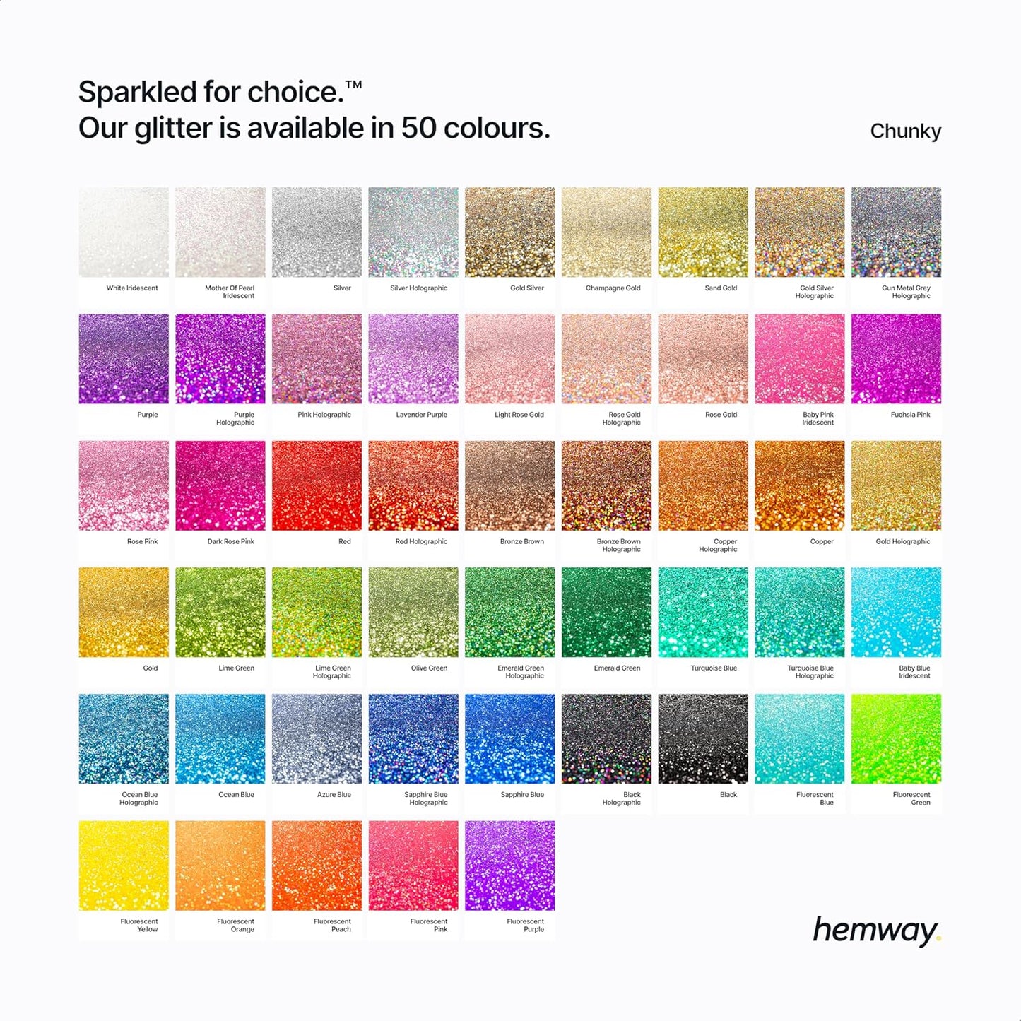 Hemway Polyurethane & Epoxy Resin Glitter 100g / 3.5oz Metallic Crystal Flake Additive for Flooring Jewelry Tumblers Glass Pigment - Chunky (1/40" 0.025" 0.6mm) - Purple Holographic