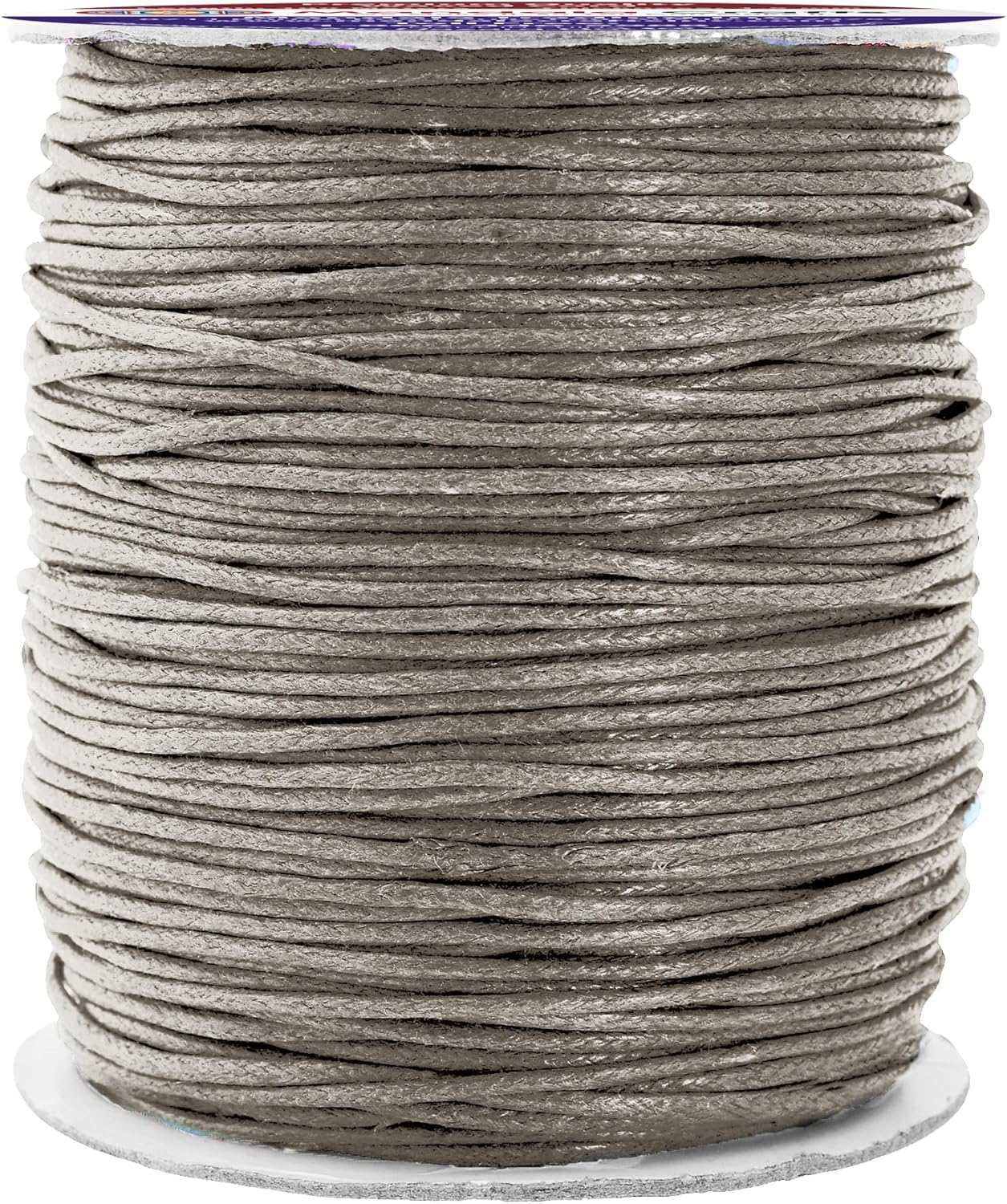 Mandala Crafts 1.5mm 109 Yards Taupe Cotton Waxed Cord for Jewelry Making Bracelet Cord Waxed String - Beading String Thread Jewelry Cords for Necklaces String