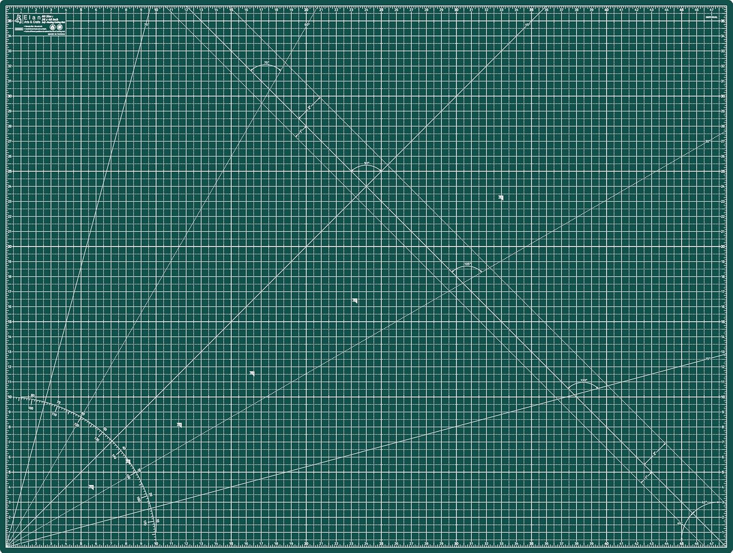 Elan Cutting Mat A0 Green, Extra Large Self Healing Cutting Mat 36 x 48 Inch, 5-Ply Craft Board Green, Hobby Board for Crafts 36x48 Inch