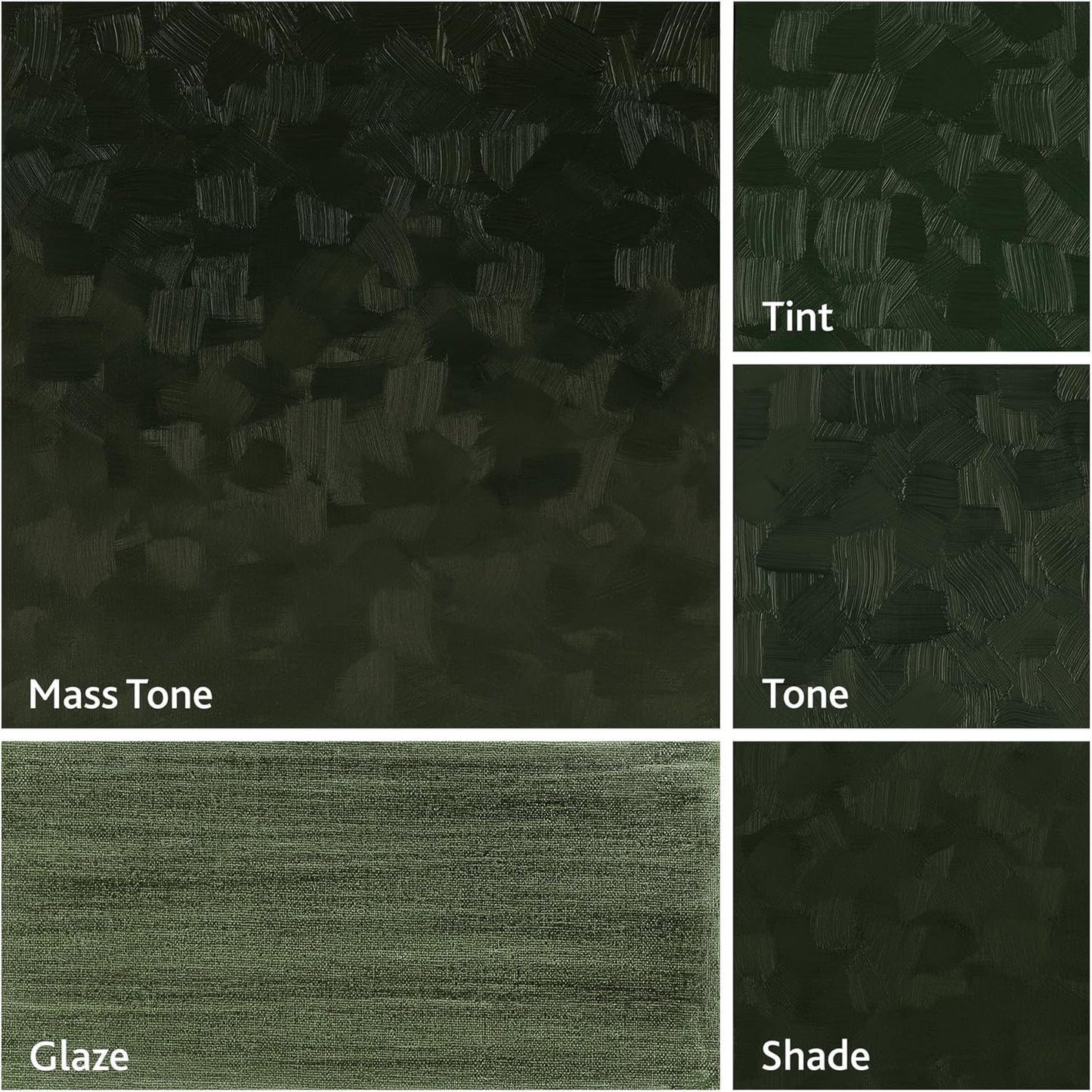 Tusc & Pine Artist Oil Paint - Wellington Vert Noir Deep, 40 ml, Non-Yellowing, Rich & Creamy Consistency, Maximum Pigment Load, Small Batch Milled Oil Paints Made in The USA for Professional Artists