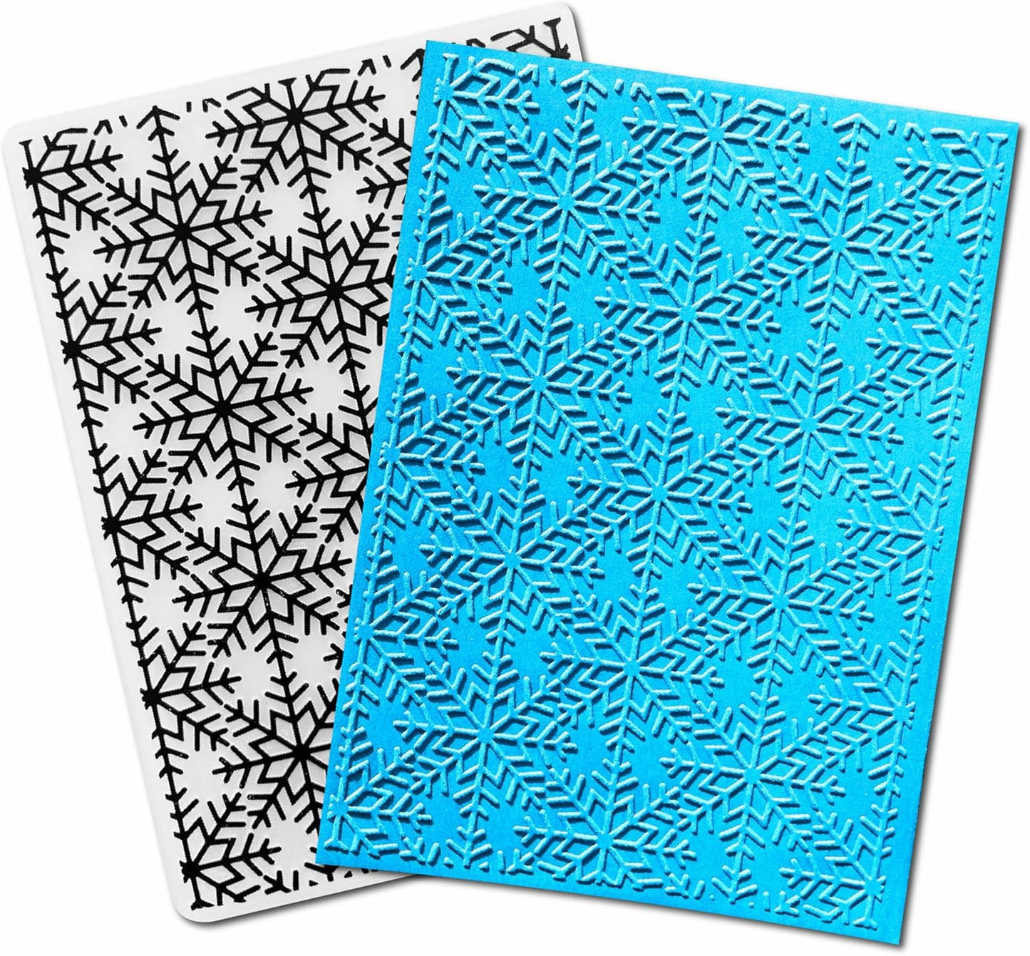 Arbuya Snowflakes Background Plastic Embossing Folders for Card Making Christmas Impression Embossing Folder for Scrapbooking Paper Crafting Home Decoration