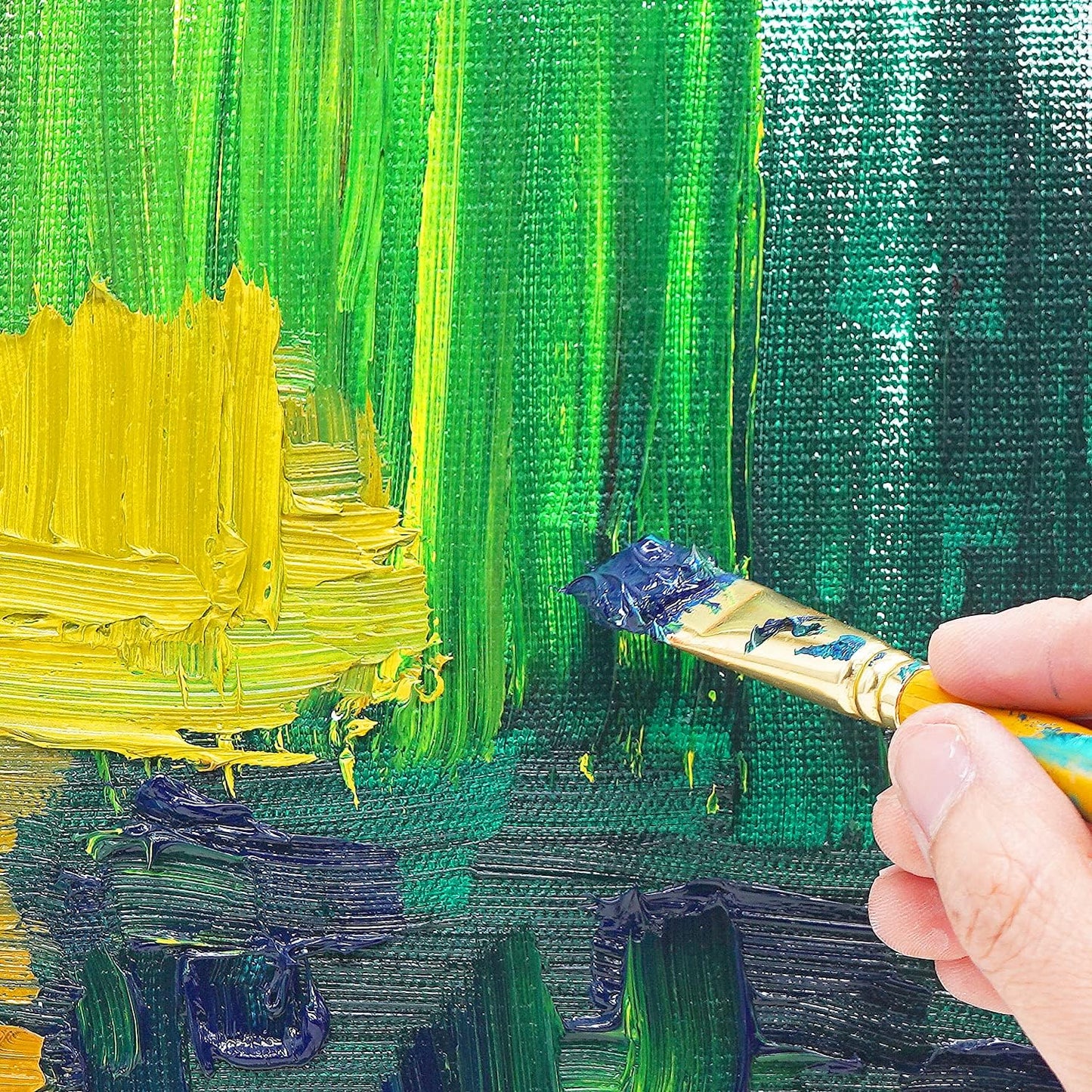 PHOENIX Professional Stretched Canvas for Painting - 11x14 Inch/6 Pack 3/4 Inch Profile, 100% Cotton 11 Oz. Heavy Duty Gesso Triple Primed White Blank Artist Canvases for Oil & Acrylic Paints