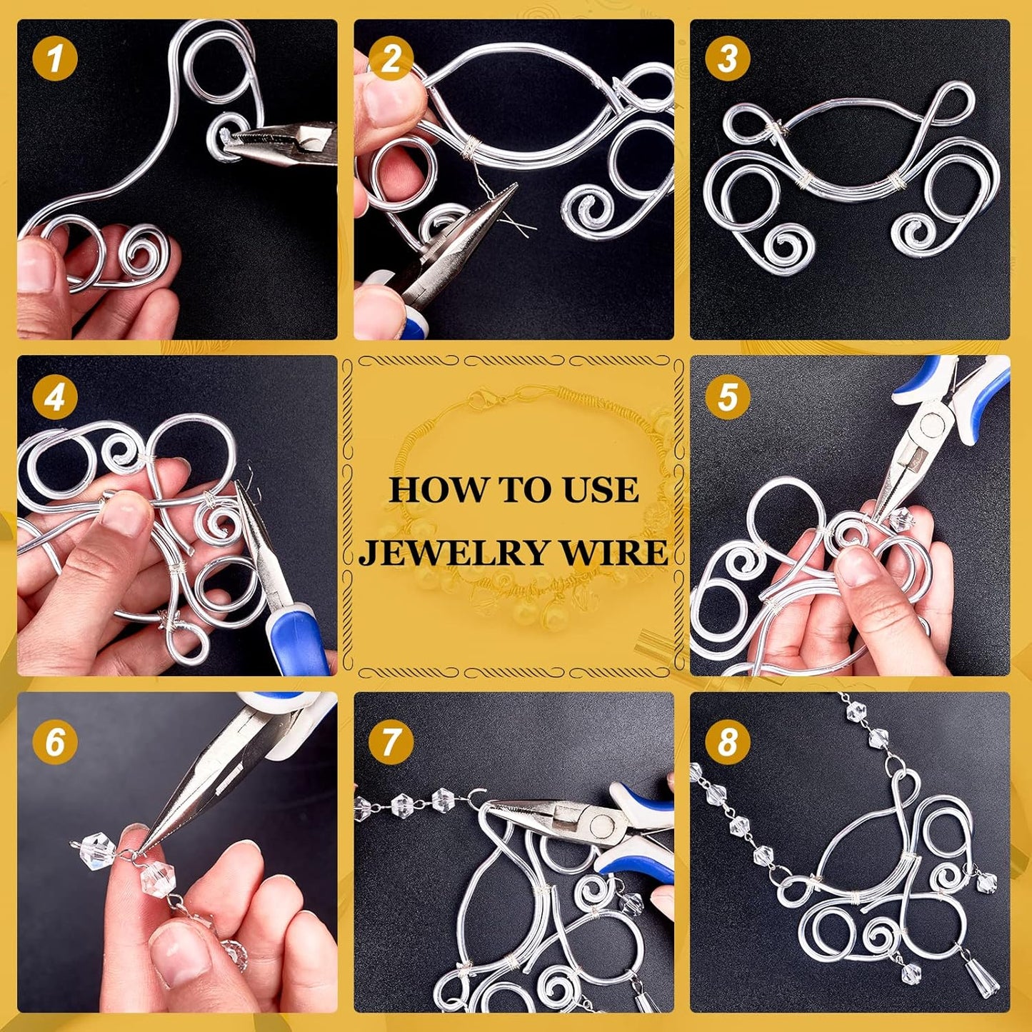 BENECREAT 10 Gauge Jewelry Craft Aluminum Wire 80 Feet Bendable Metal Sculpting Wire for Craft Floral Model Skeleton Making (Black, 2.5mm)