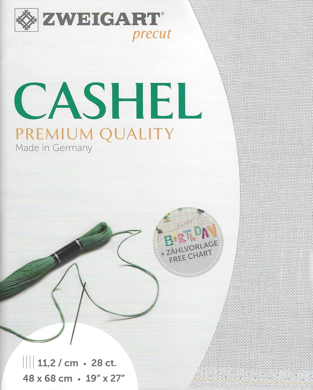 Precut Zweigart Cashel 28 Count Pearl Gray 3281/705. Needlework Canvas, Cross Stitch Fabric, Embroidery Canvas 100% Linen