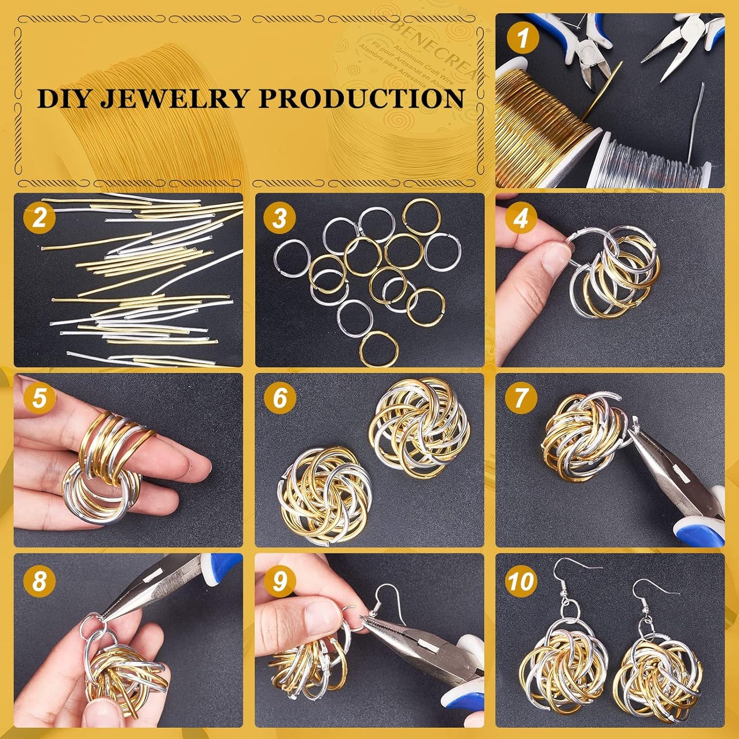 BENECREAT 12 Gauge 100FT Aluminum Wire Anodized Jewelry Craft Making Wire Beading Floral Aluminum Craft Material for Jewelry Craft Sculpture, Plant Gardening, Skeleton Making, Copper Tone