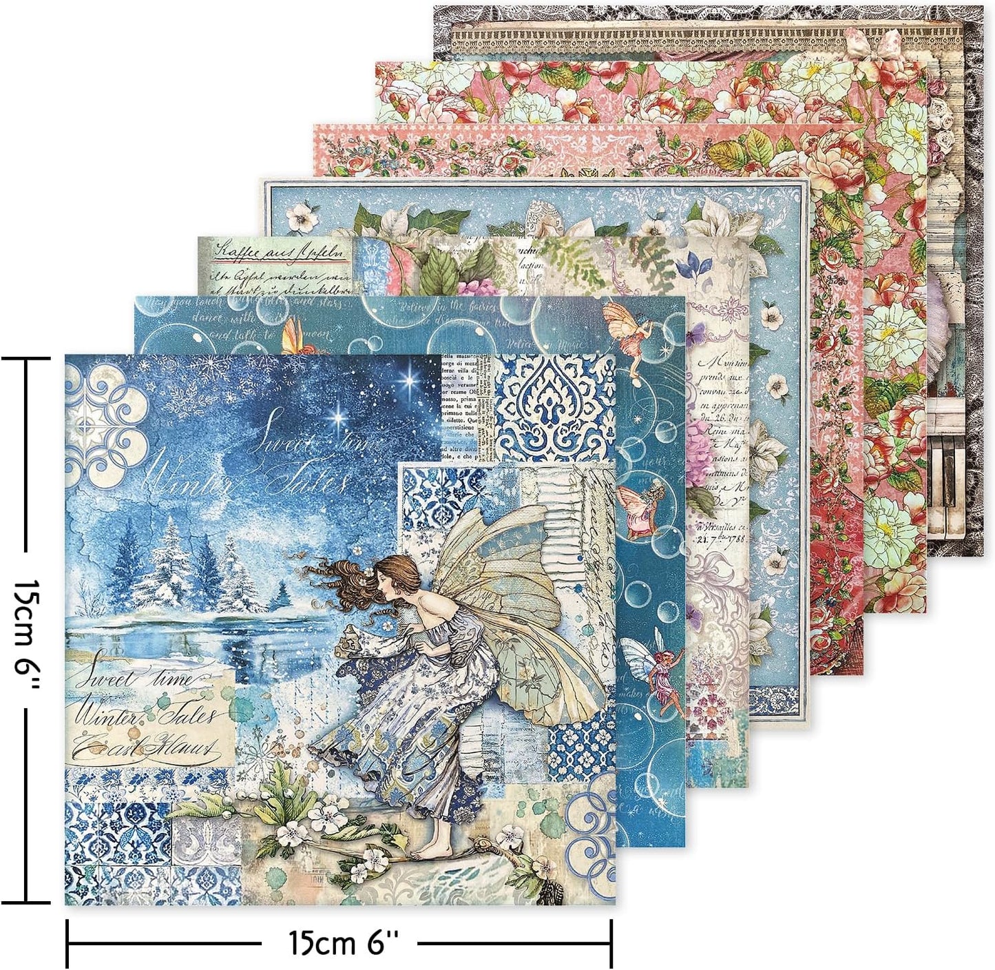 Origami 6x6 Paper Kit 150 Sheets 150 Vivid Colors Double Sided Same Printed Traditional Patterns Square for Arts Crafts Projects Japan Traditional Chiyo.Flower