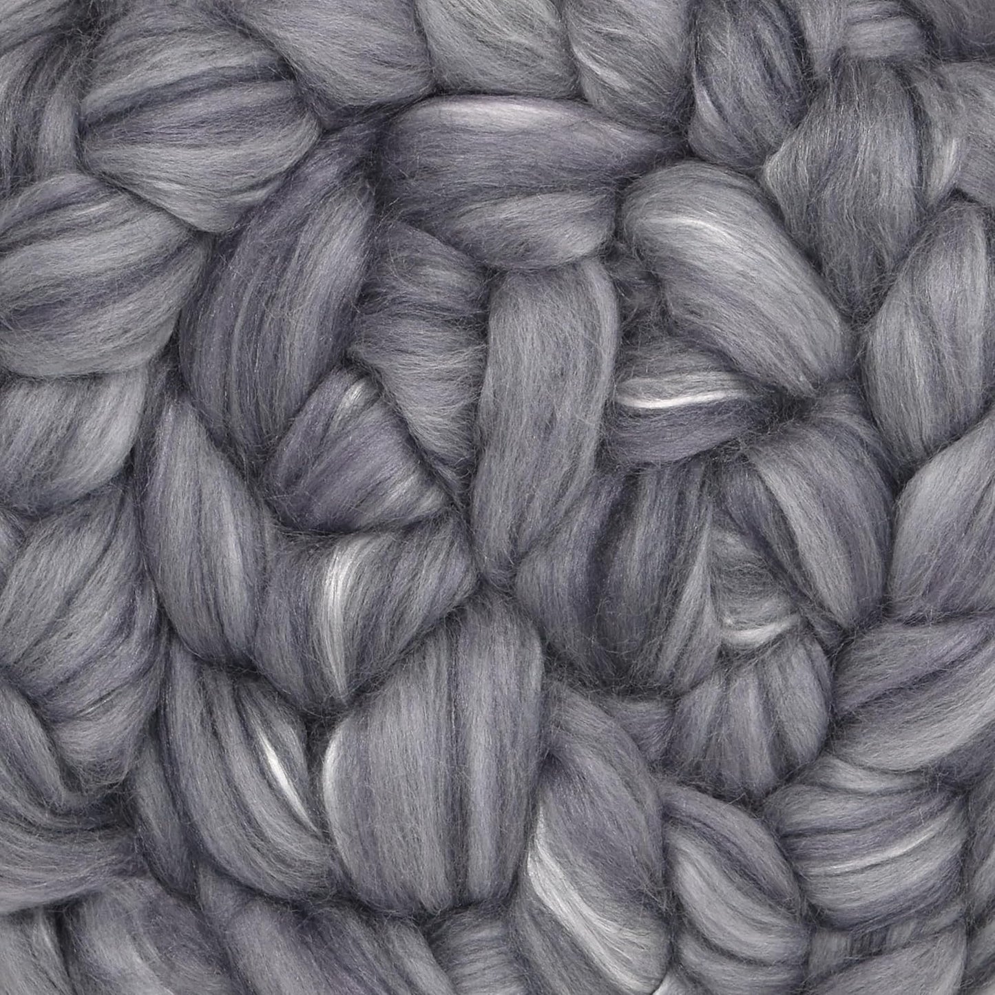 Merino Silk Luxe Tonal Designer Blend. Superfine Merino, Mulberry Silk, Tussah Silk. Top Roving for Spinning or Felting. Stardust 1oz
