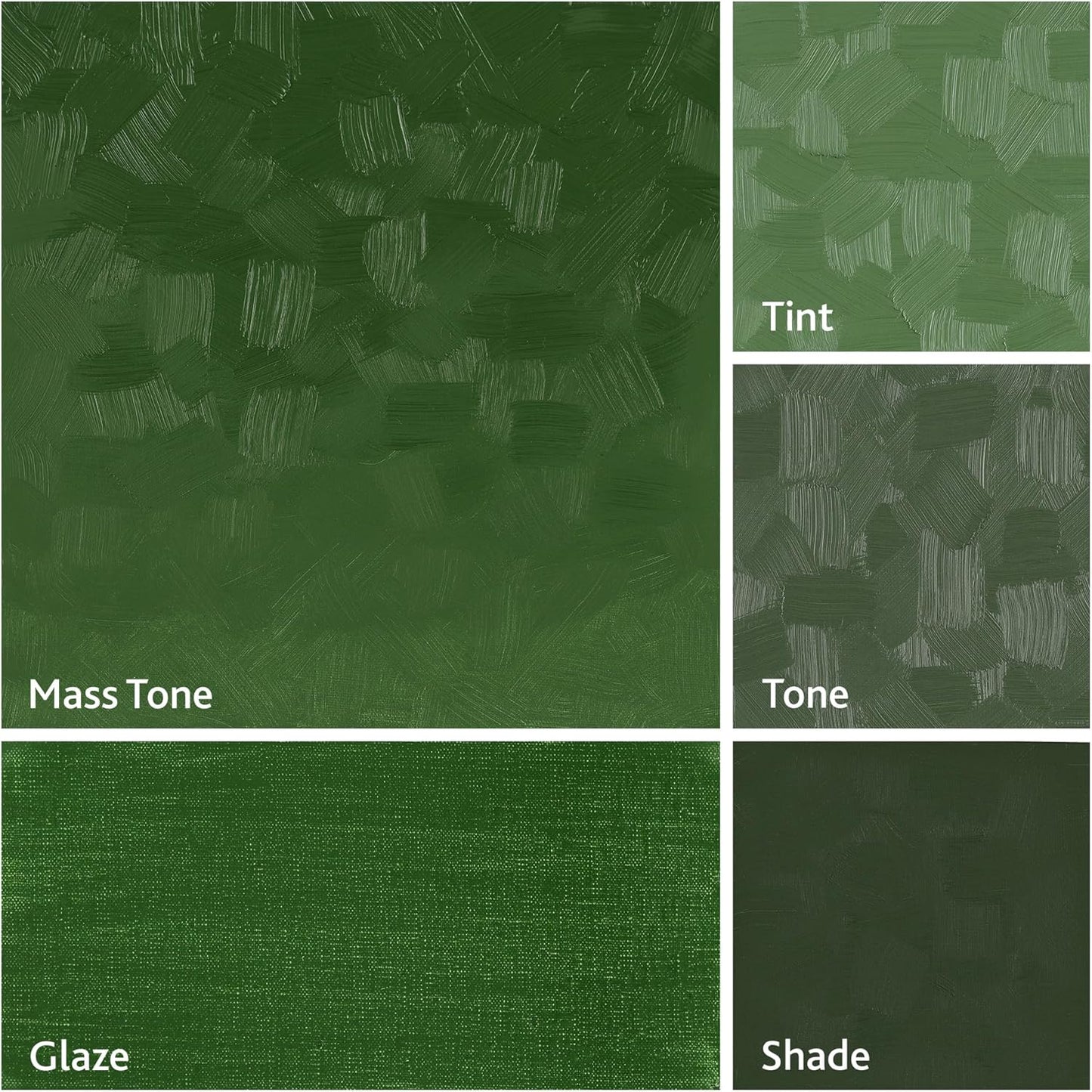 Tusc & Pine Artist Oil Paint - Chromium Oxide Green, 40 ml, Non-Yellowing, Rich & Creamy Consistency, Maximum Pigment Load, Small Batch Milled Oil Paints Made in the USA for Professional Artists