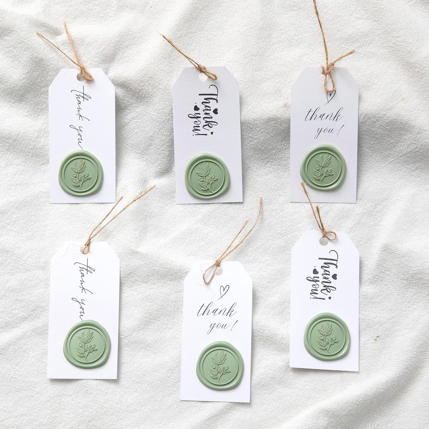 PONATIA Sage Green Wax Seal Stickers - 50 Pcs Self- Adhesive Wedding Invitation Seal Stickers, Perfect for Invitation Cards, Envelopes, Christmas Cards, Gift Wrapping, Party Menu Décor