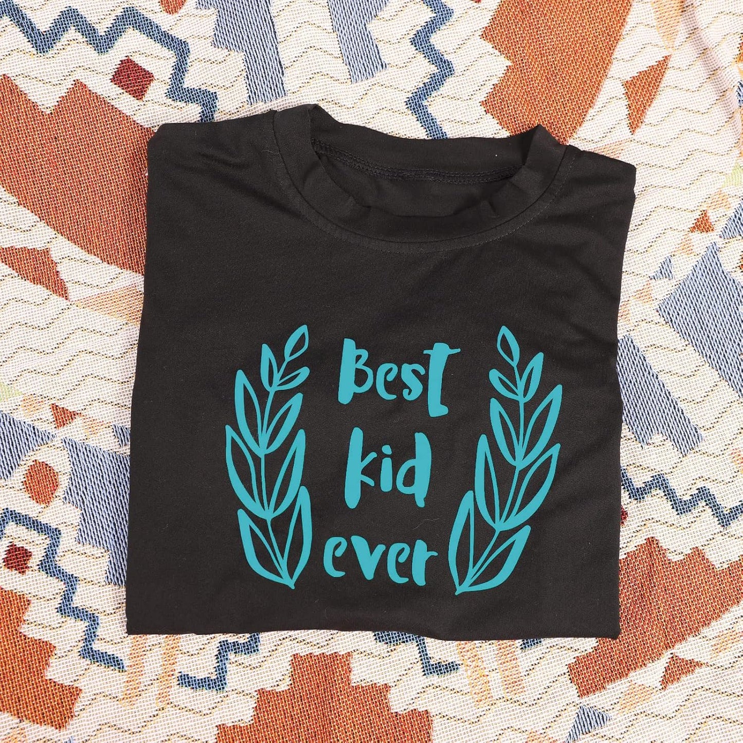 VINYL FROG Teal Heat Transfer Vinyl Roll 12" x12ft Aqua HTV Iron On Vinyl for T-Shirts Garments Bags and Other Fabrics