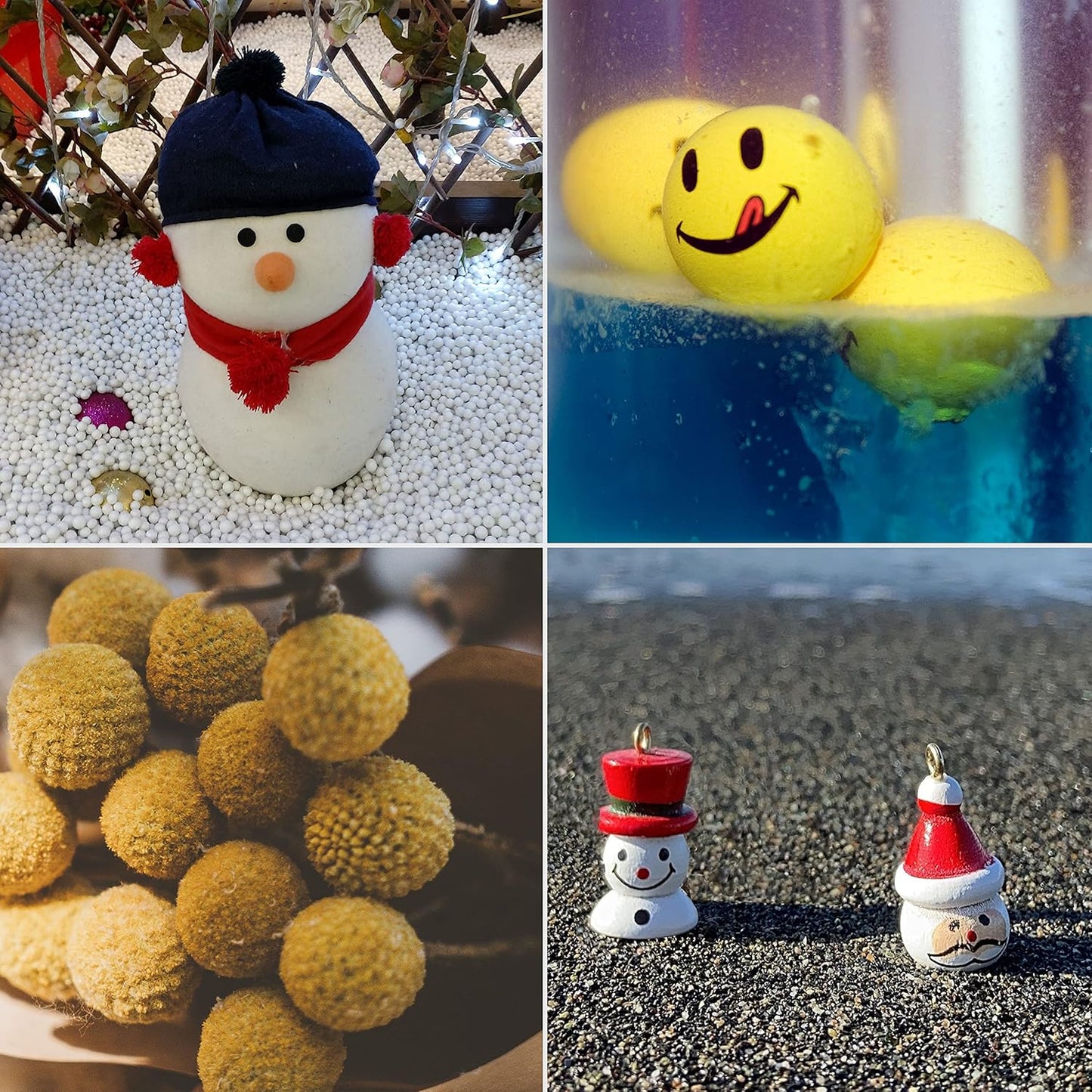 200 Pack 0.6 Inch Blank Foam Balls for Art Decoration Polystyrene Small Craft Foam Balls for Easter Sphere Foam Ball for School DIY Projects