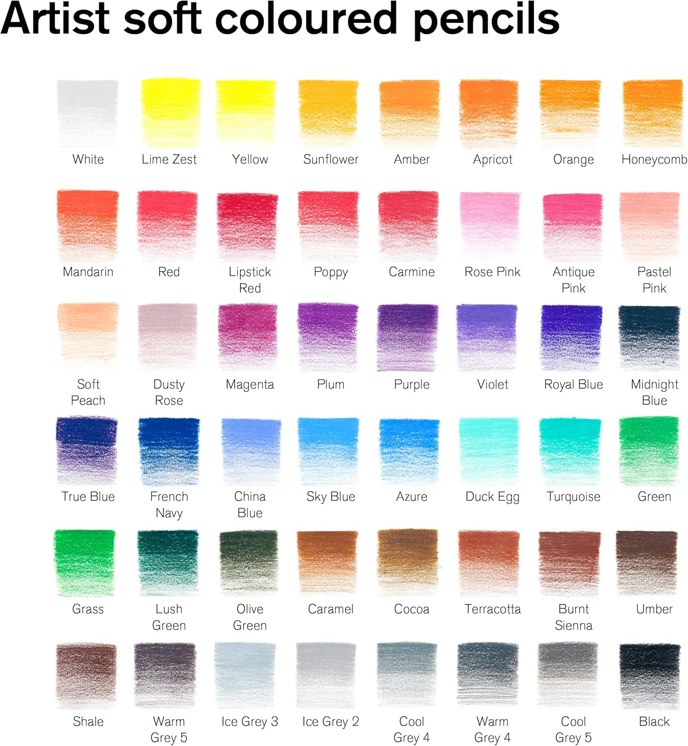 Winsor & Newton Studio Collection Artist Pencils, Color Pencils, Set of 48