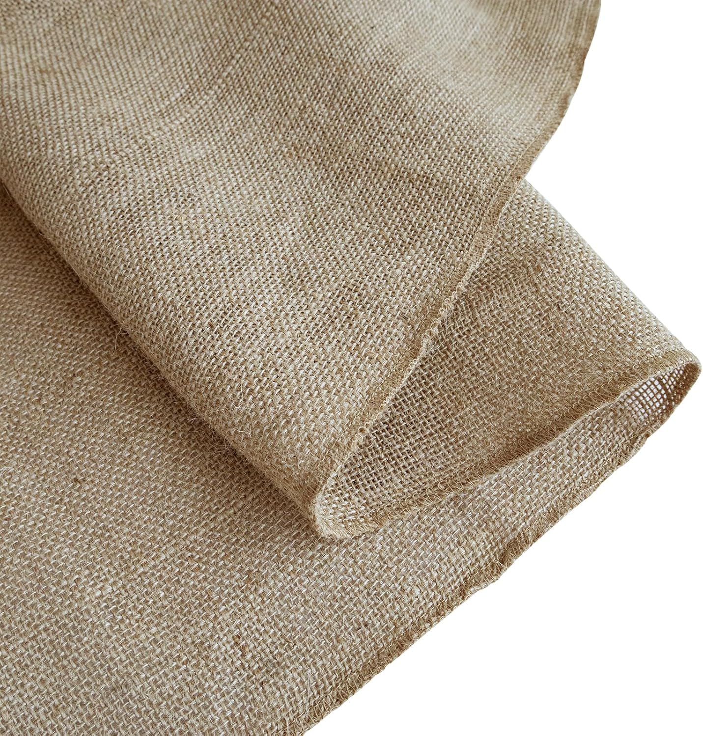Shatex Natural Burlap Roll,36inch x 30ft High Density Burlap Fabric for Craft Projects,Table Runners,Weddings Decor,Christmas Decorations