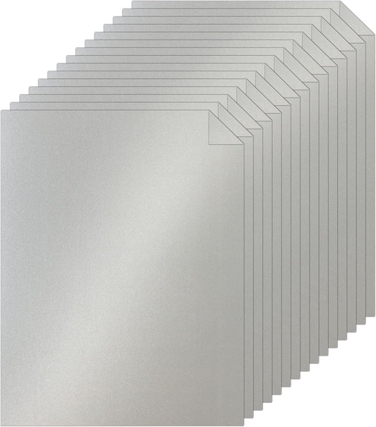 40 Sheets Silver Shimmer Cardstock 8.5 x 11 Metallic Paper, 75lb Thick Card Stock Cutting Paper for Greeting Cards, Card Making, Business Cards, Invitations, Scrapbooking