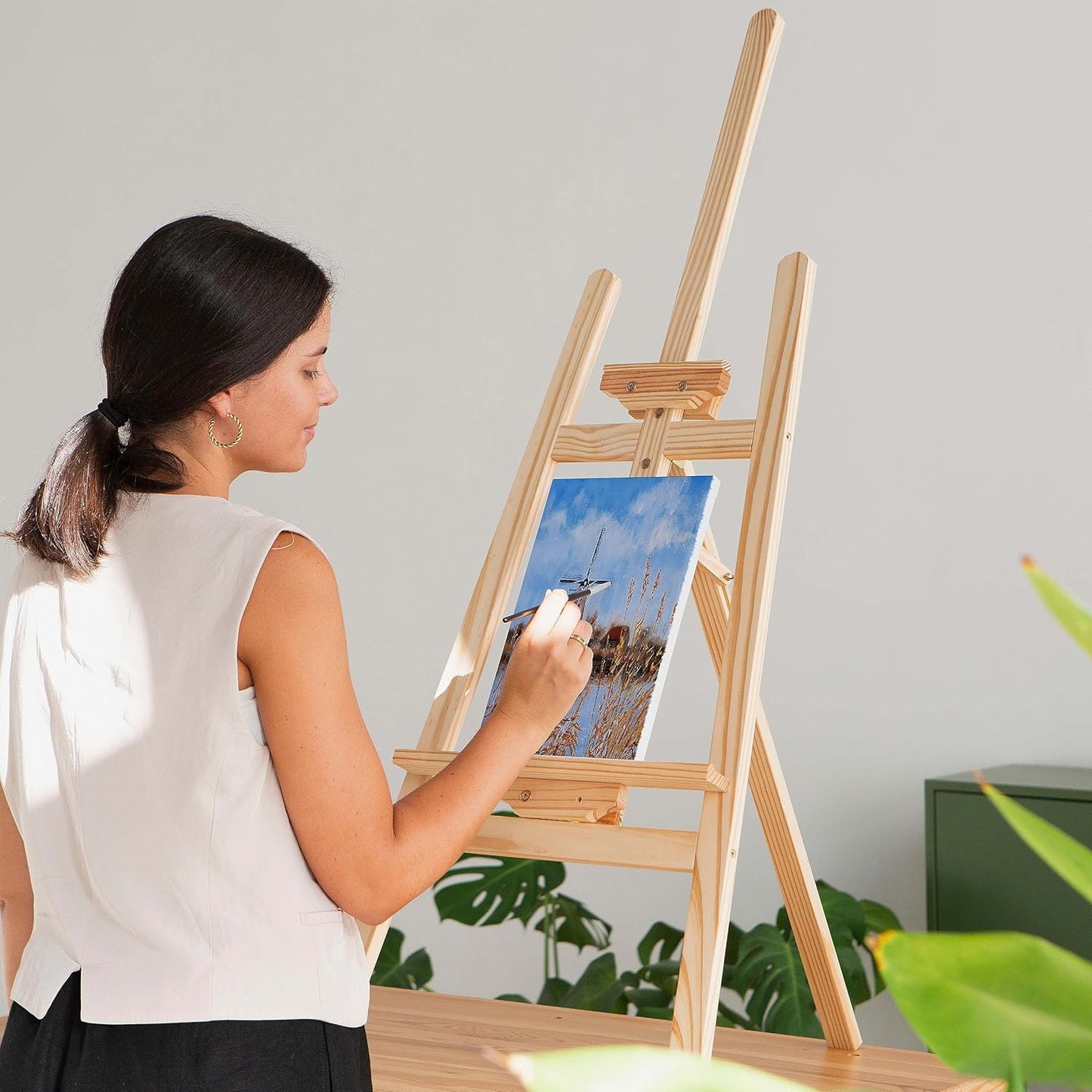 Elan Stretched Canvases 9x12 Inch, 6-Pack Blank Canvases for Painting 8 oz, Triple Primed Stretched Canvas for Painting, 9x12 Canvas Bulk