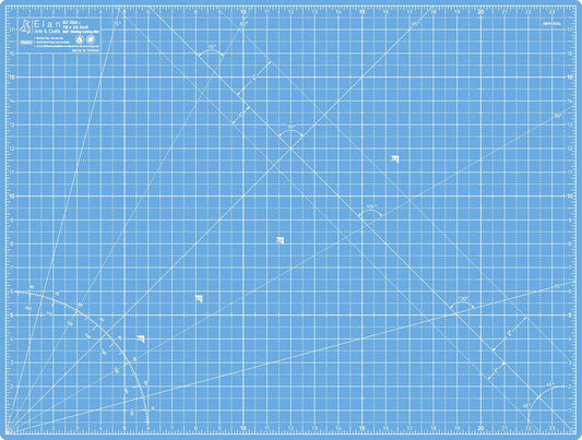 Elan Cutting Mat A2 Blue, Self Healing Cutting Mat 18x24 Inch, 5-Ply Craft Board Blue, Hobby Board for Crafts 18x24 Inch
