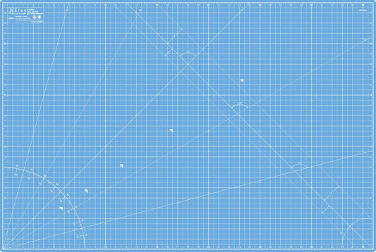 Elan Cutting Mat A1 Blue, Large Self Healing Cutting Mat 24 x 36 Inch, 5-Ply Craft Board Blue, Hobby Board for Crafts 24x36 Inch