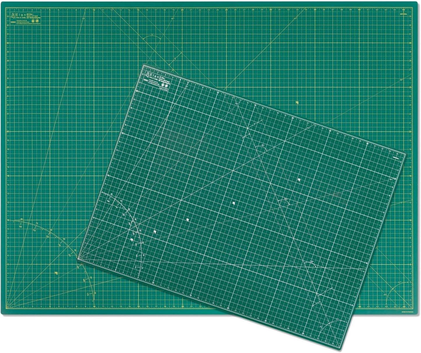 Elan Cutting Mat A0 Green, Extra Large Self Healing Cutting Mat 36 x 48 Inch, 5-Ply Craft Board Green, Hobby Board for Crafts 36x48 Inch