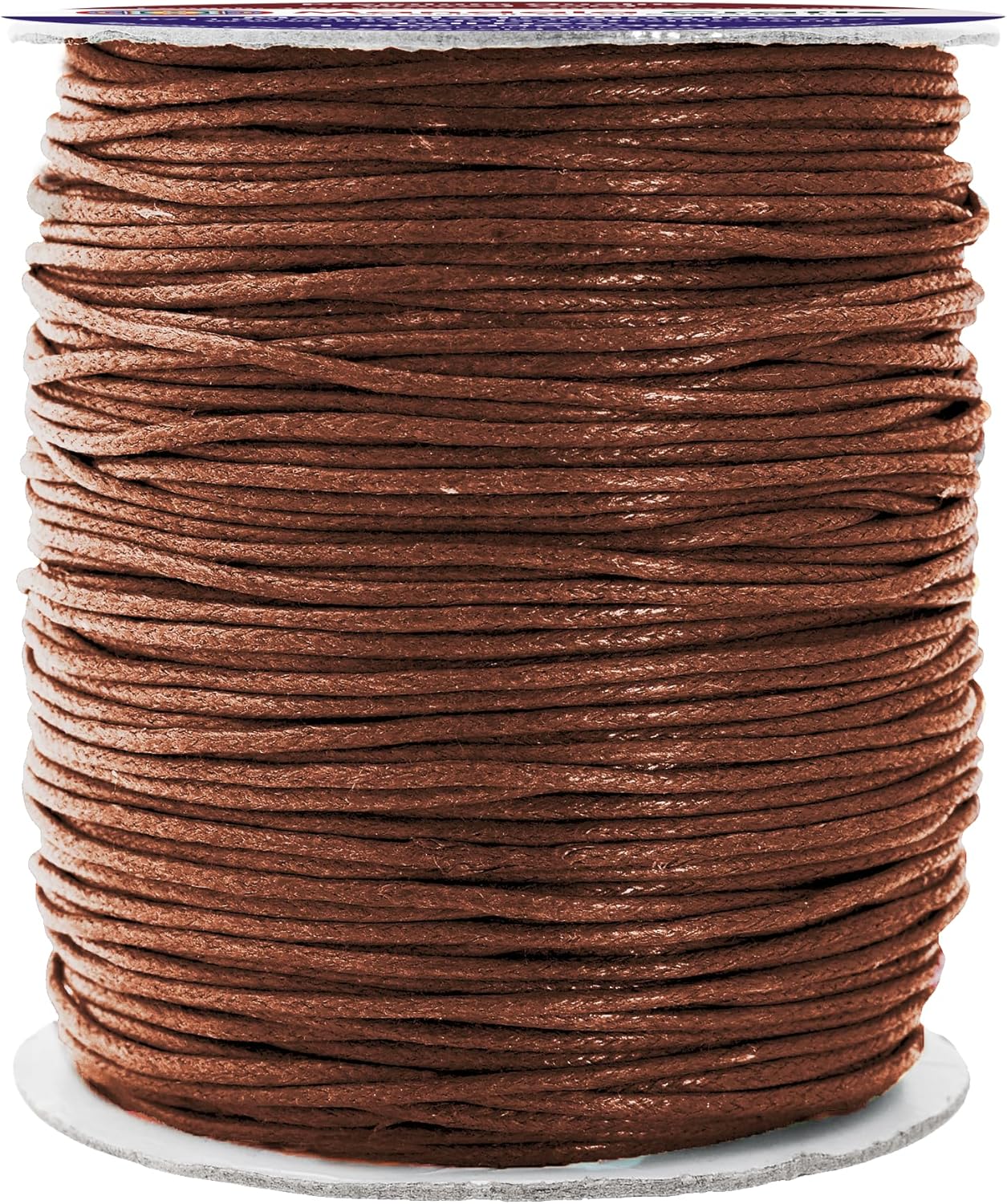 Mandala Crafts 1.5mm 109 Yards Brown Cotton Waxed Cord for Jewelry Making Bracelet Cord Waxed String - Beading String Thread Jewelry Cords for Necklaces String