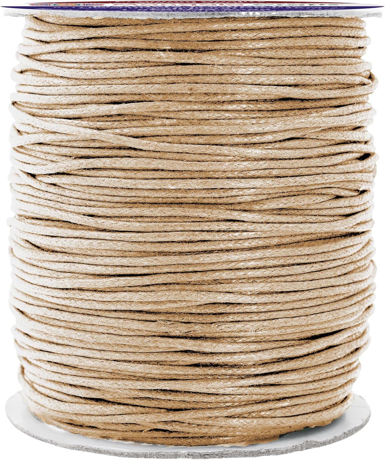 Mandala Crafts 1.5mm 109 Yards Natural Cotton Waxed Cord for Jewelry Making Bracelet Cord Waxed String - Beading String Thread Jewelry Cords for Necklaces String