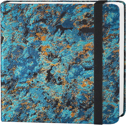 Funto Watercolor Journal, 6.3x6.3, 24 Sheets, 100% Cotton Cold Press, 300gsm/140lb, Inner Paper Pocket, Art Supplies for Mixed Media