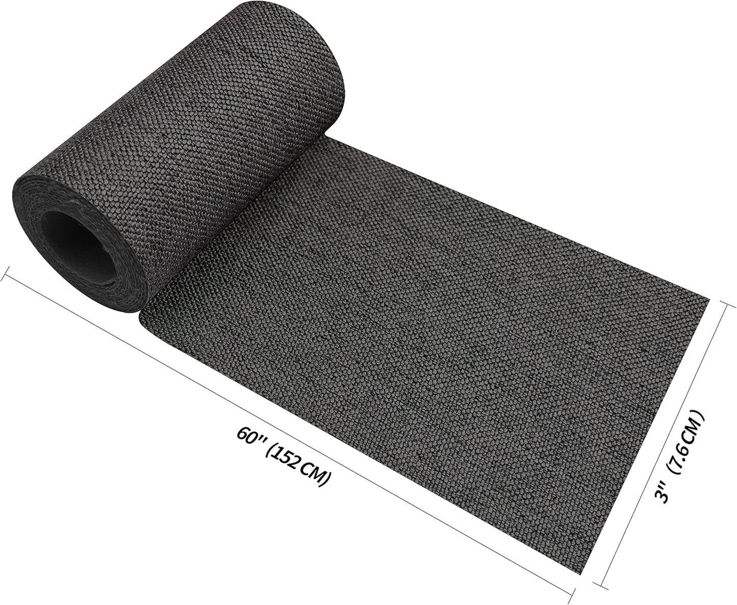 King Mountain Premium Linen Fabric Iron-on Repair Patch, Inside&Outside Fabric Repair Patch, 3"x60" with Backing Glue Linen Repair Decorative Patch kit (Linen-3"x60", Dark Grey)