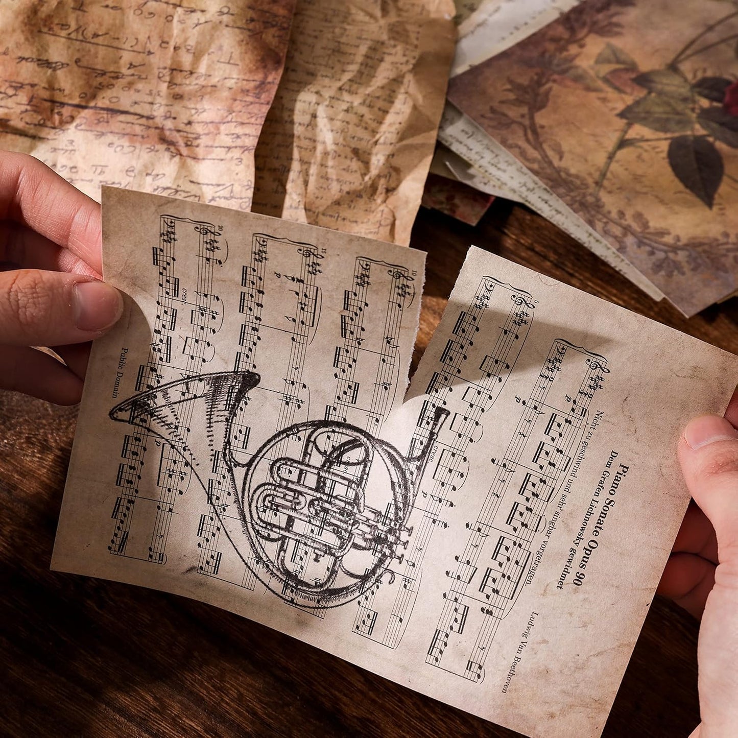 200 Sheets of Vintage Scrapbook Paper, Journaling Scrapbooking Supplies Craft Decoupage Papers Kit, Ephemera for Junk Journal Bullet Journals Well Posters Room Decor for Card Making Decorative Gift