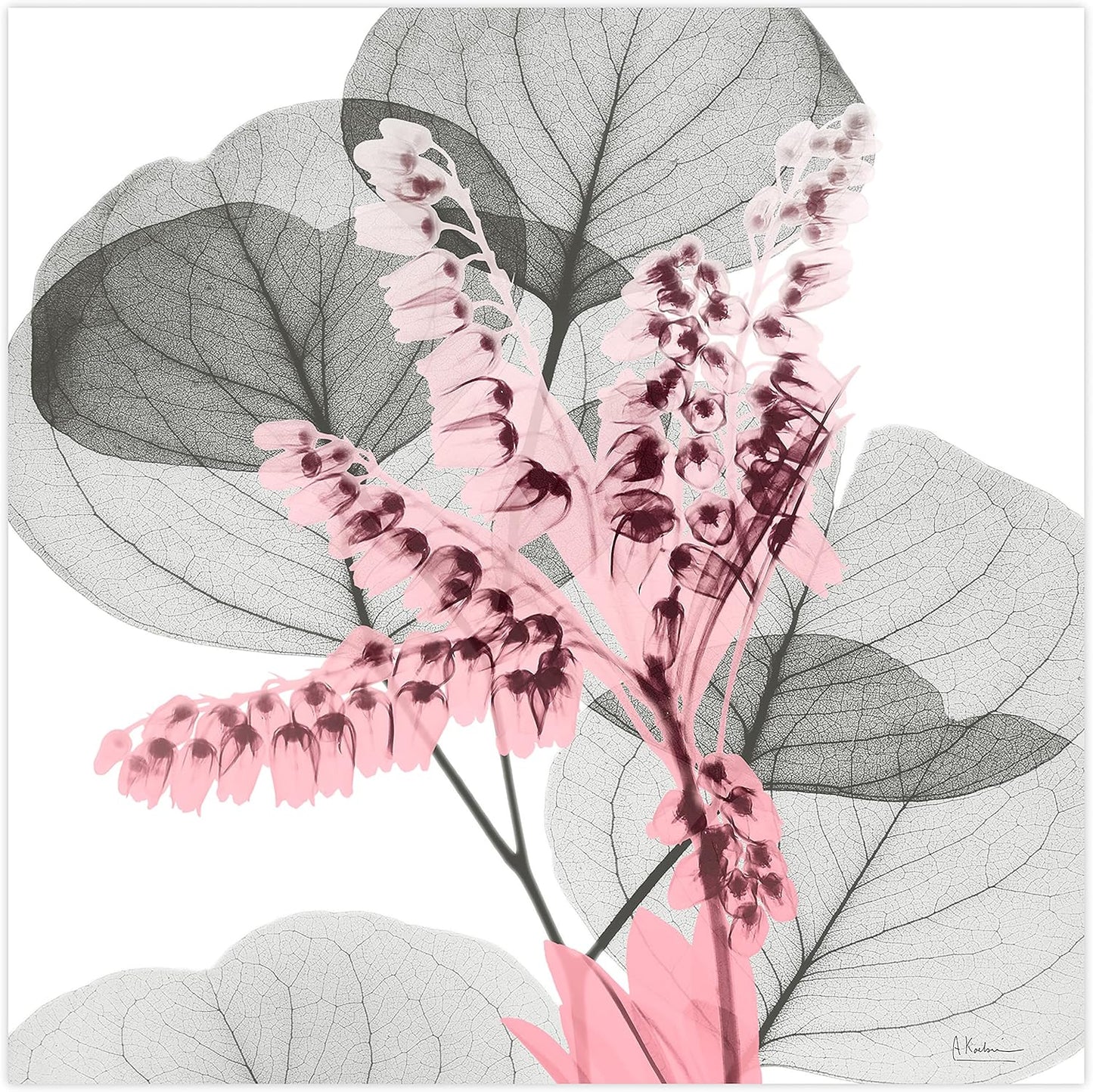 Empire Art Direct Frameless Free Floating Tempered Glass Panel Graphic Wall Art Ready to Hang, 24" x 24", Eucalyptus Bush 1