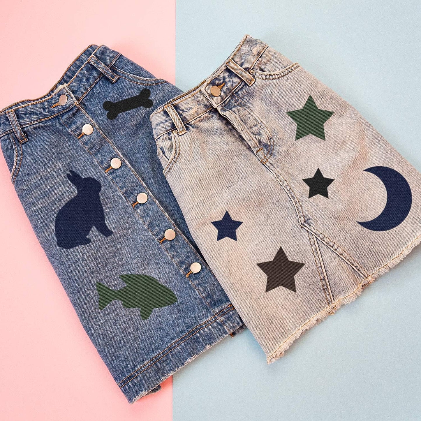 Boao 30 Pieces Iron on Patches for Clothes Pants Jean Fabric Repair Adhesive Cotton Patches Khaki Blue Green Black Repair Decorating Kit Large Size for Jackets Decorating 4.9 x 3.7 Inch