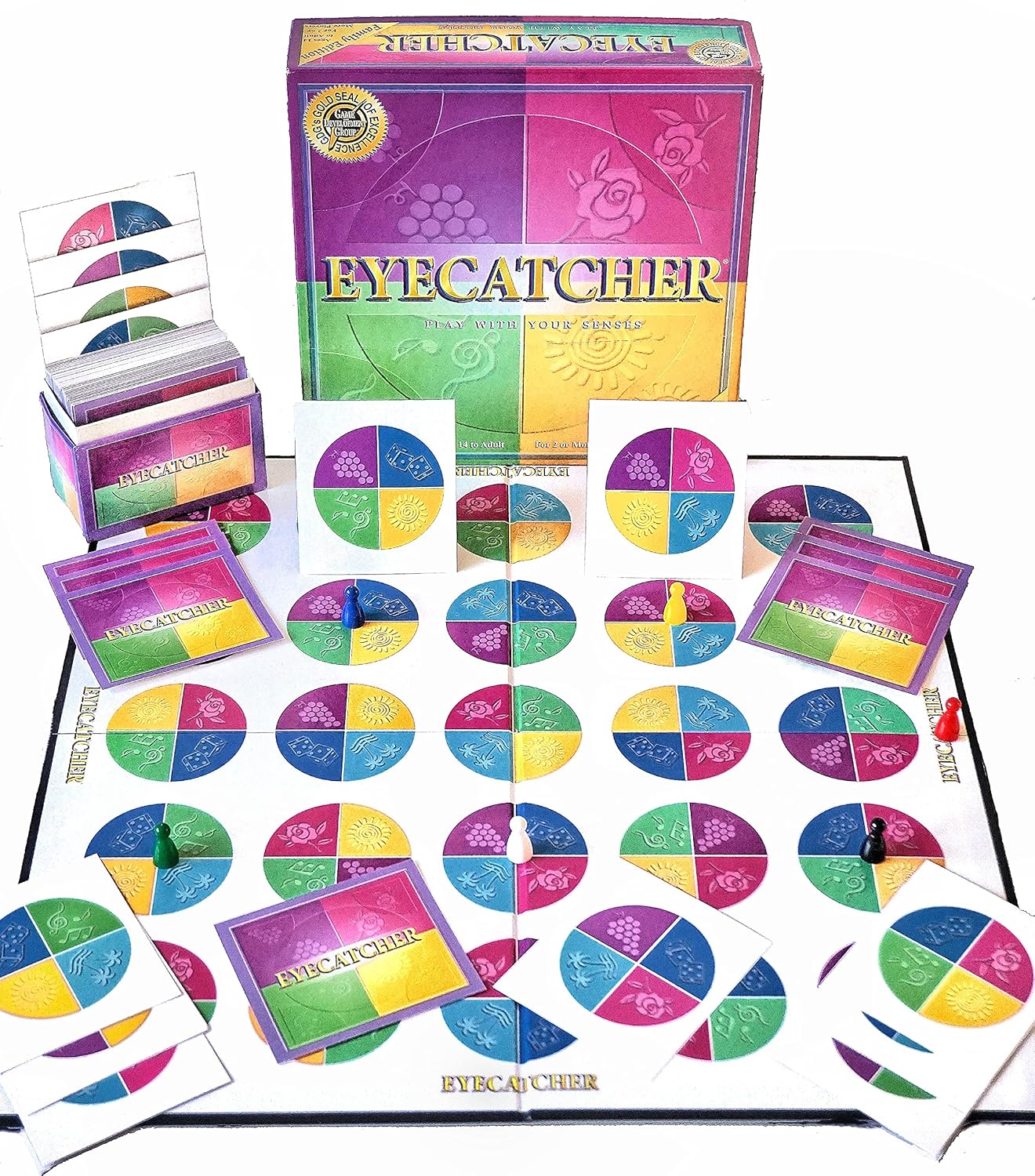 Eyecatcher — Fast-Paced Game Where Players Race to Match Tricky Card Patterns to The Board — Family & Adult Game Night Fun