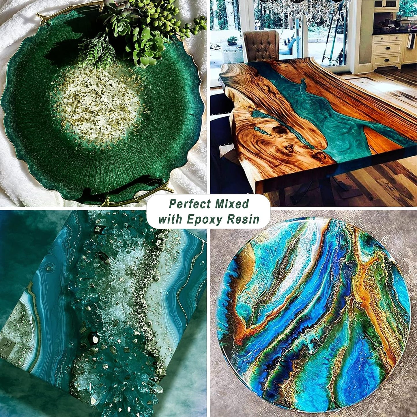 Nori Green Mica Powder(100g) Big Bottle Pigment Powder Multipurpose DIY Arts and Crafts Additive, Woodworking, Epoxy, Resin, Natural Bath Bombs, Paint, Soap,Nail Polish, Lip Gloss(Nori Green, 3.5oz)