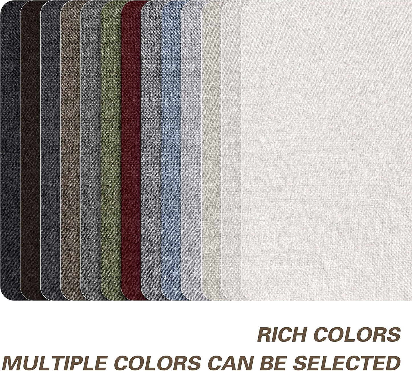 KING MOUNTAIN Fine Linen Repair Patches, Self-Adhesive Linen Fabric Patches, 8X11 inch 2 PCS, Multi Color, Can be Used for Linen Sofa Repair and Linen Clothes Repair(Light Brown,8" x 11"-2PCS)