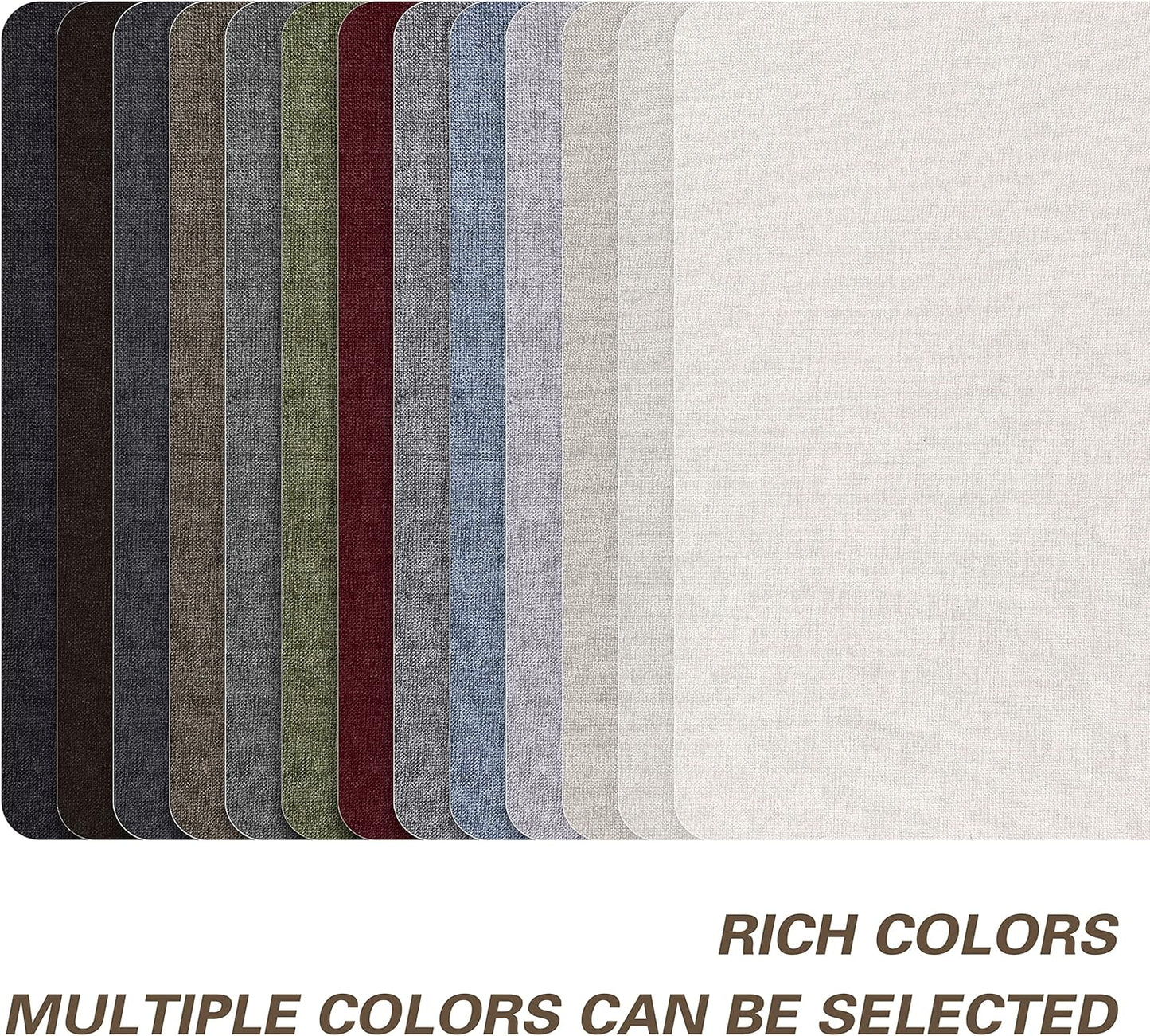 KING MOUNTAIN Self-Adhesive Coarse Linen Repair Patches, 8X11 inch, Multi Color, Can be Used for Linen Sofa Repair and Clothes Repair(8" x 11", Ebony Brown)